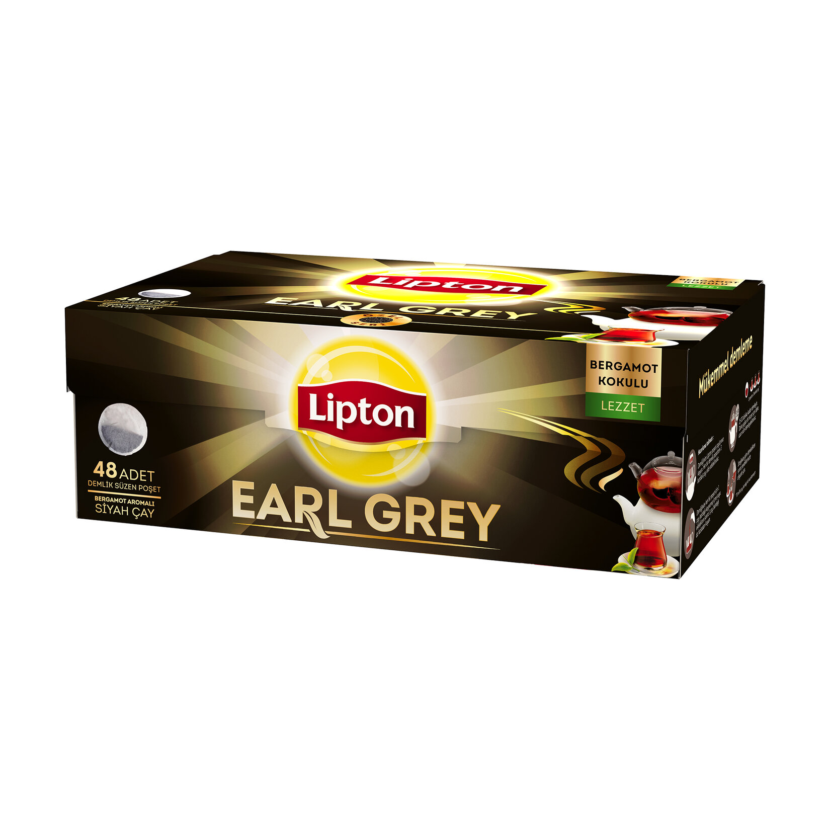 Lipton Earl Grey Demlik Poşet Çay 48'li 153 G - Görsel 3