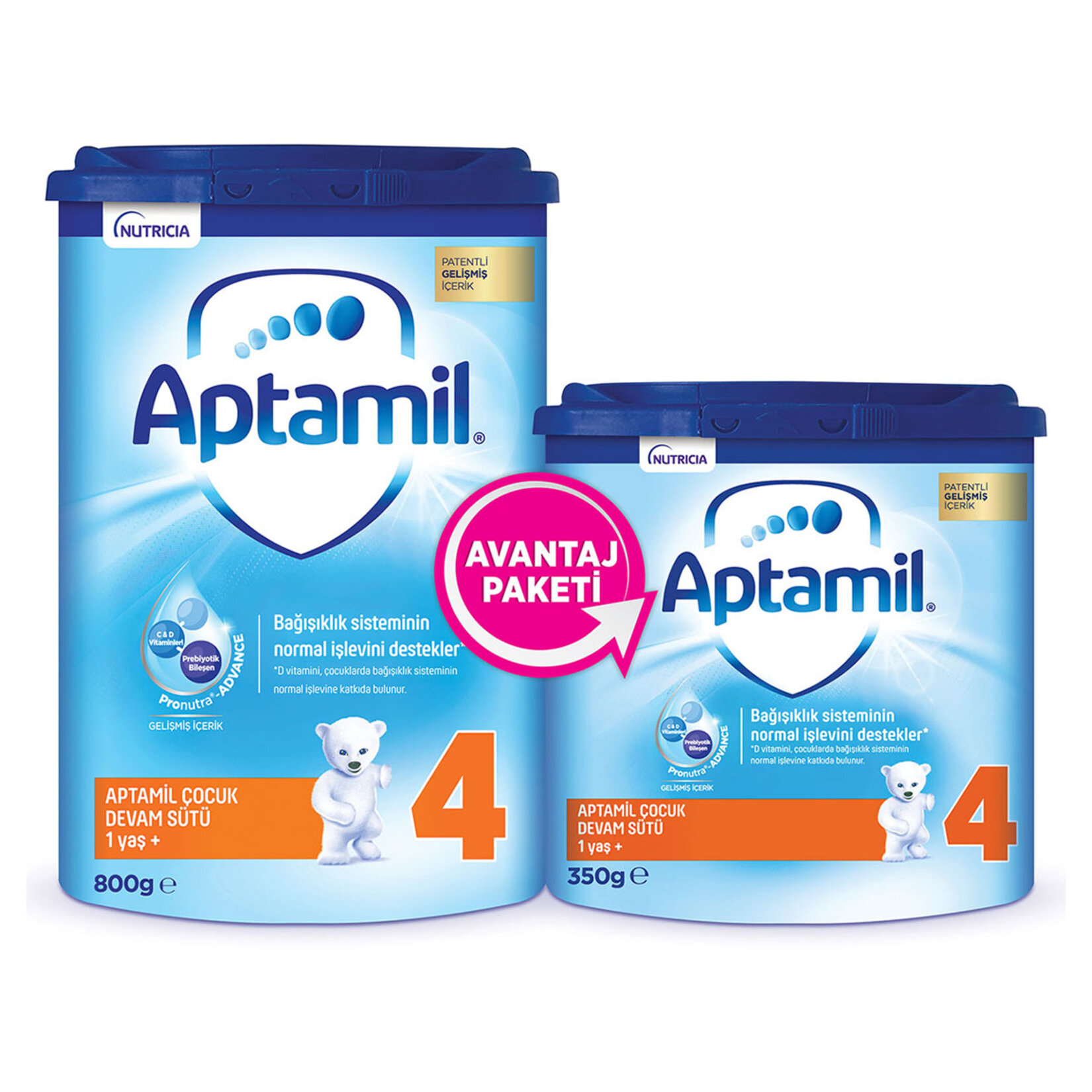Aptamil Çocuk Devam Sütü 4 800 G + Aptamil Çocuk Devam Sütü 4 350 G
