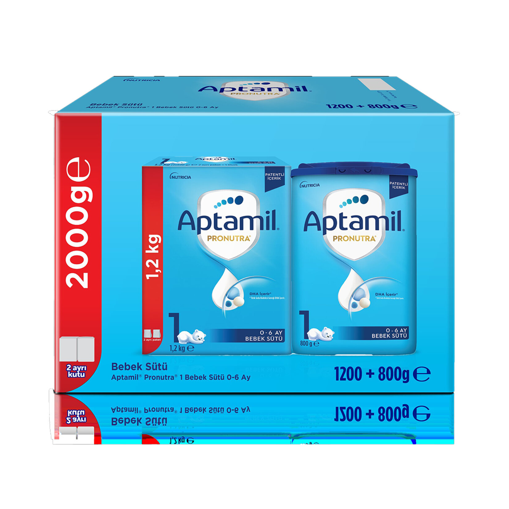Aptamil Pronutra 1 Bebek Sütü 1.200+800 G - Görsel 1