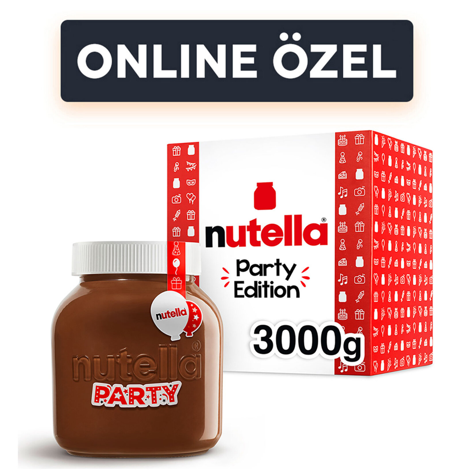 Nutella Parti Kavanozu 3 Kg
