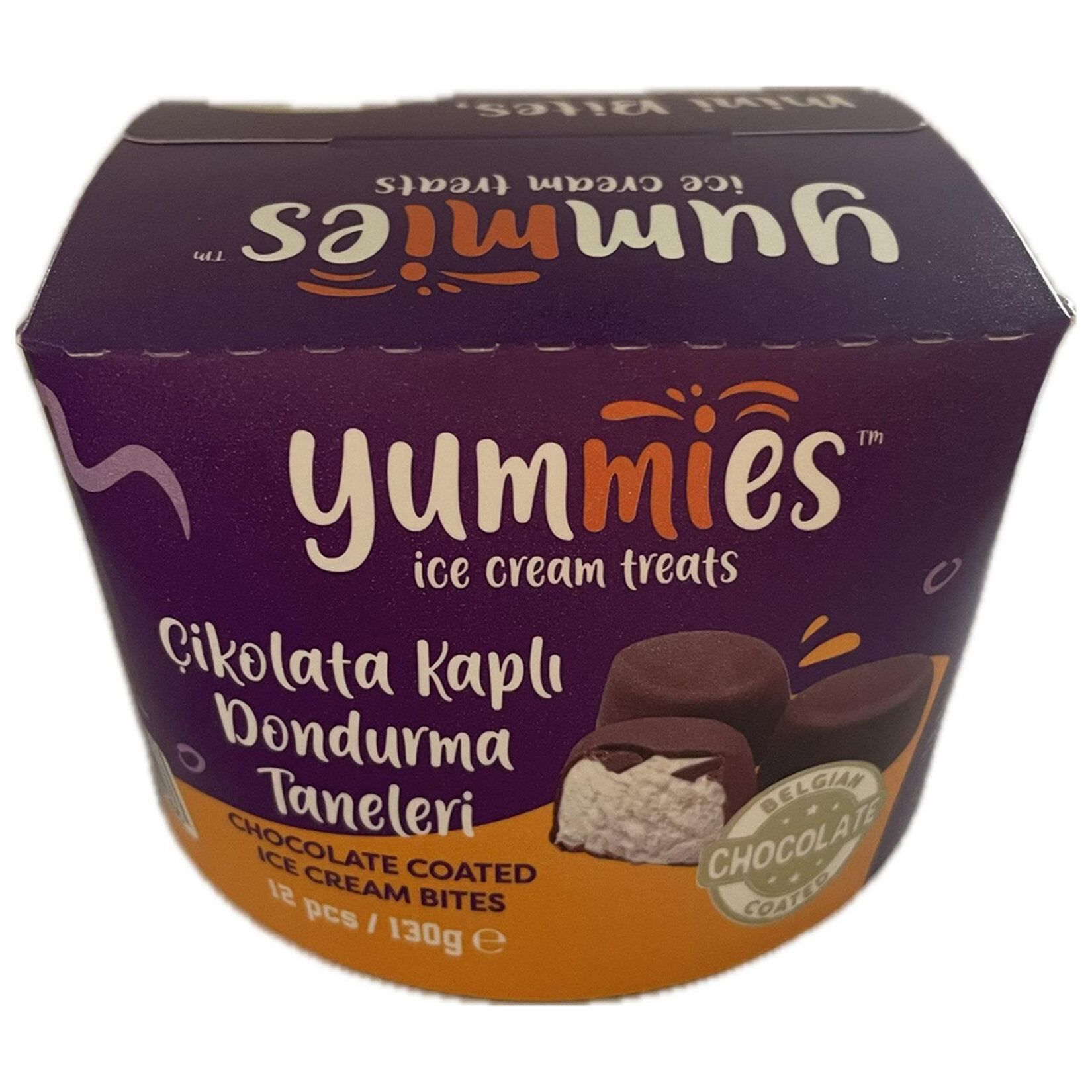 Yummies Bitter Çikolata Kaplı Sade Dondurma 130 G