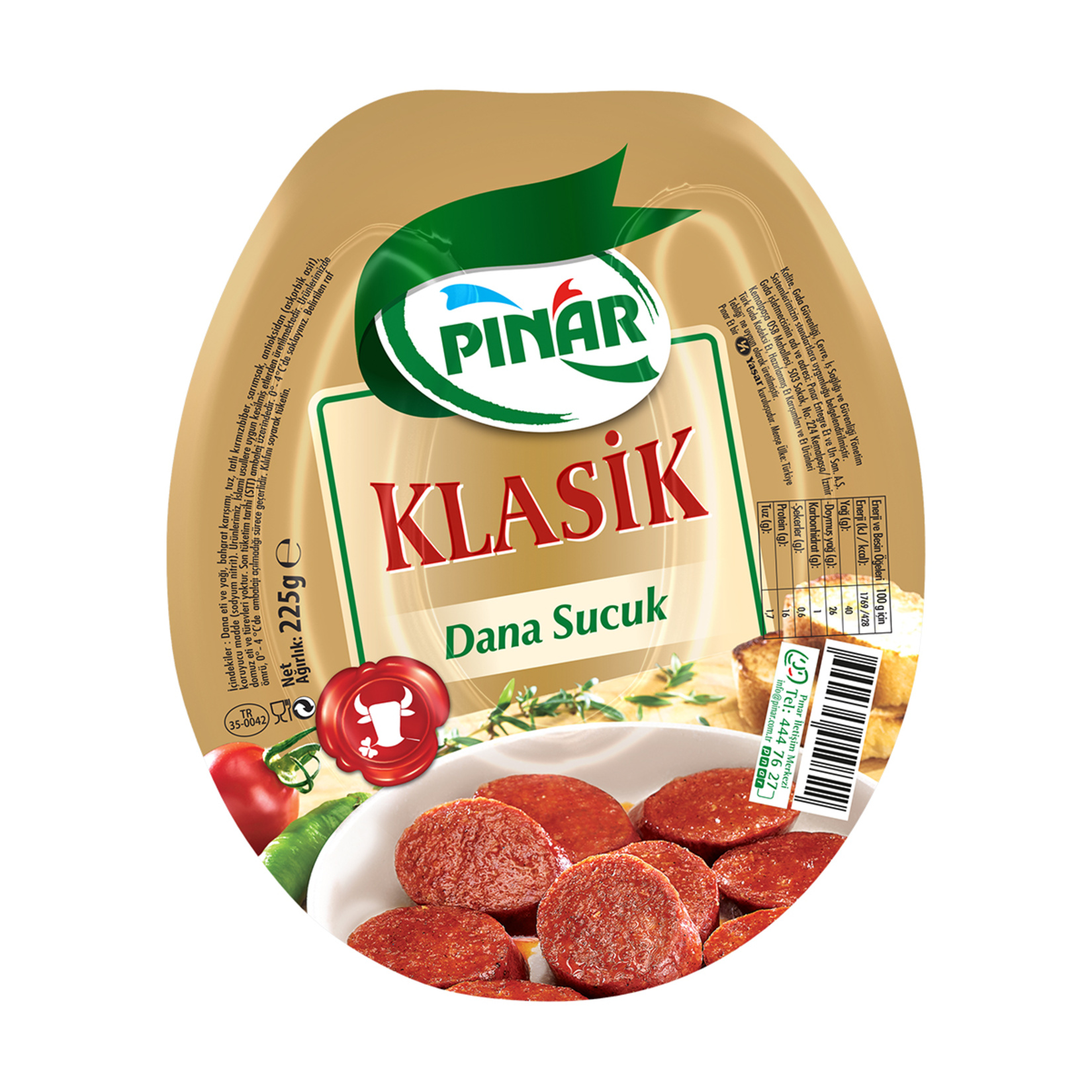 Pınar Klasik Kangal Sucuk 225 G