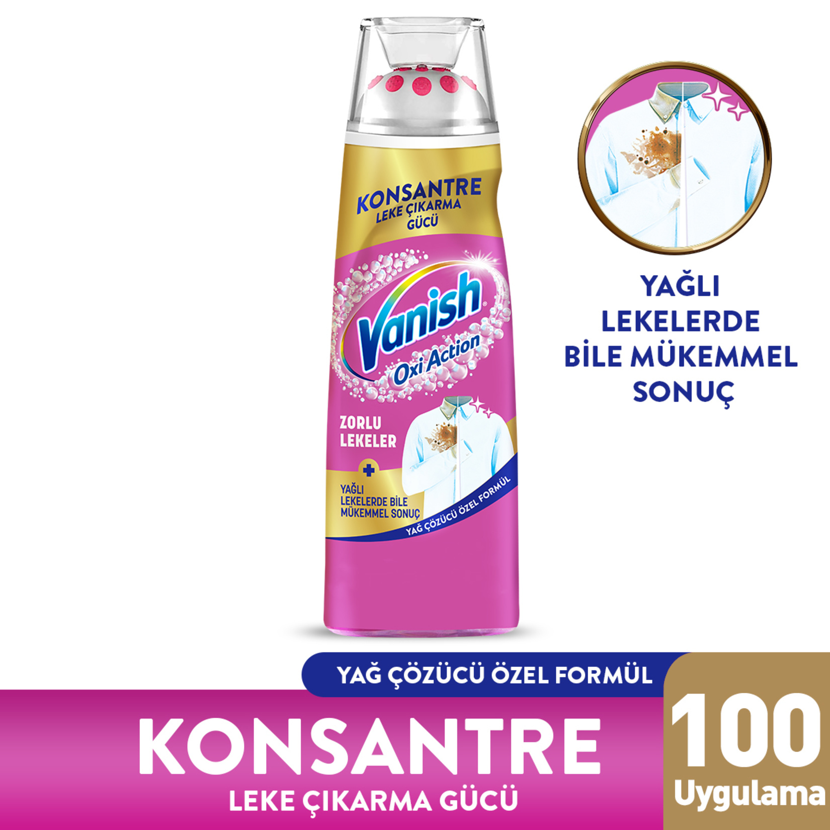Vanish Kosla Ön İşlem İçin Leke Çıkarıcı Jel 200 Ml - Görsel 3