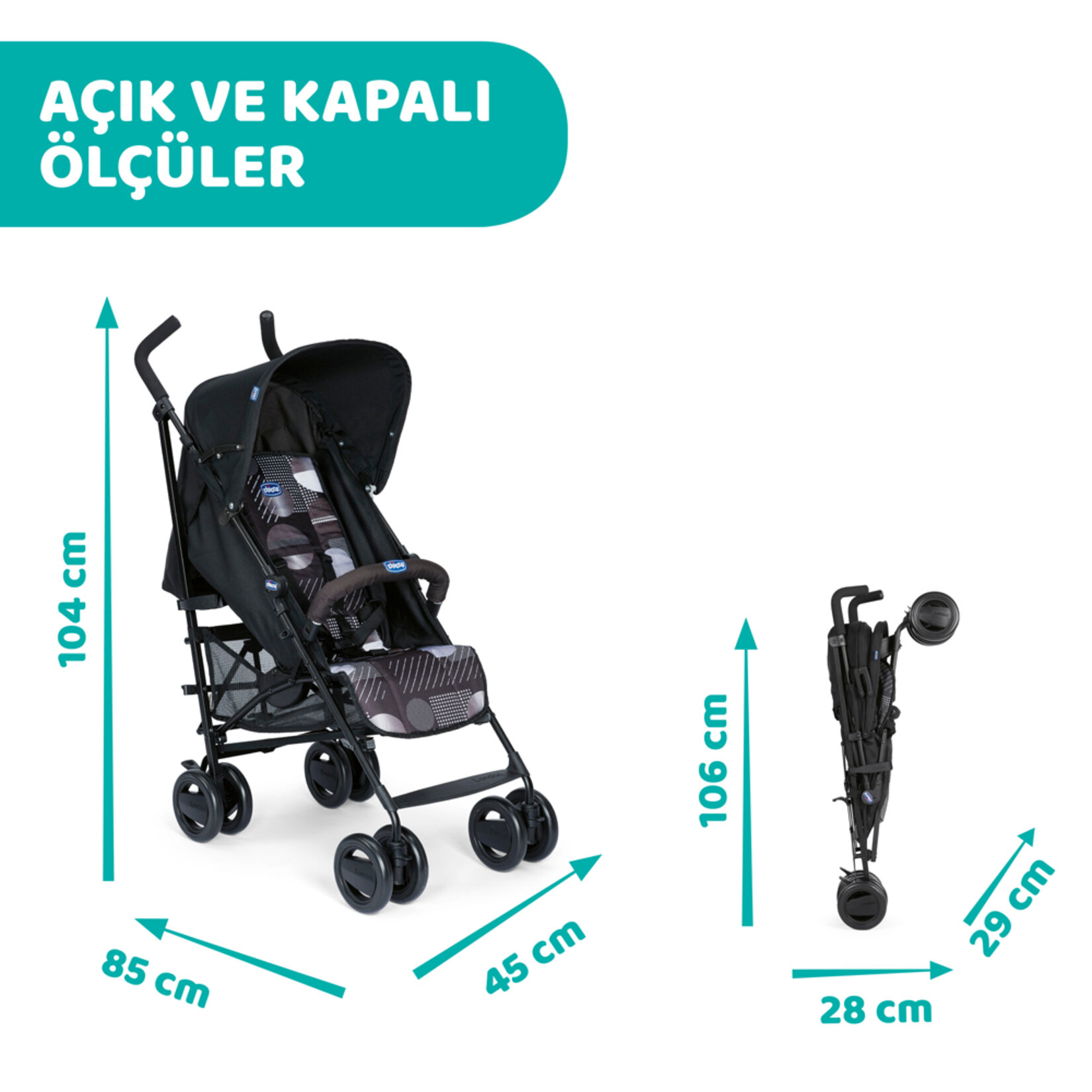 Chicco London Up Baston Bebek Arabası - Görsel 3