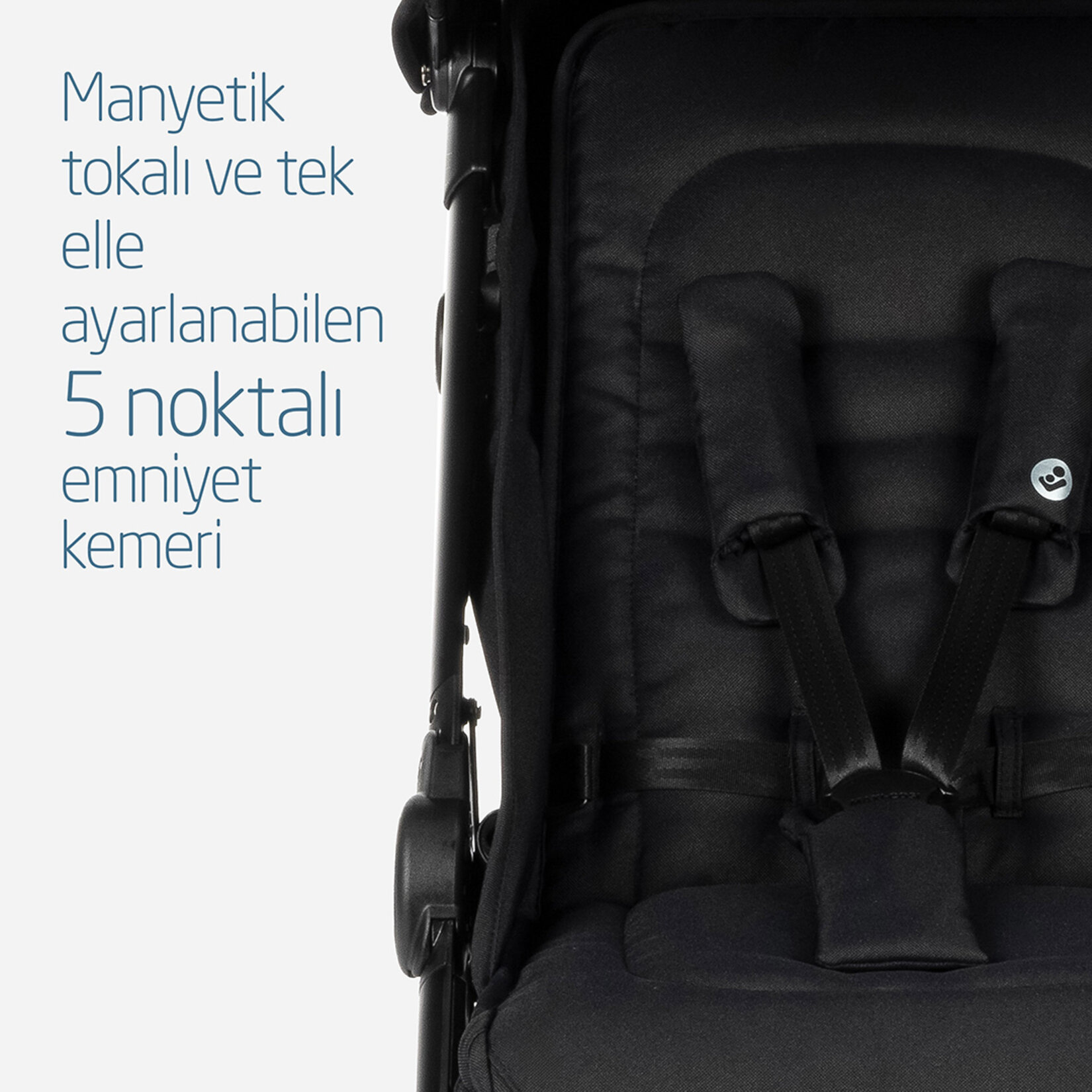 Maxi-Cosi Eva Bebek Arabası Essential Black - Görsel 4