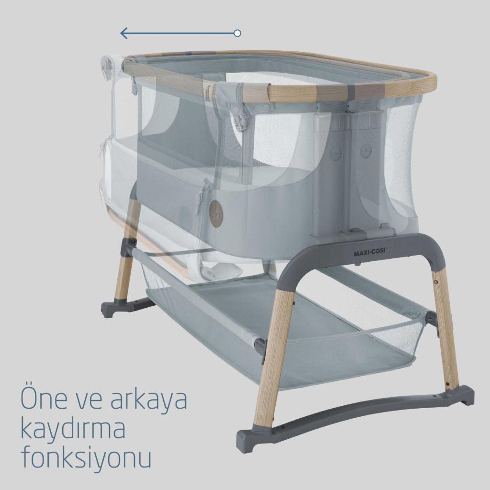 Maxi-Cosi Iora Air Anne Yanı Beşik Beyond Grey - Görsel 5
