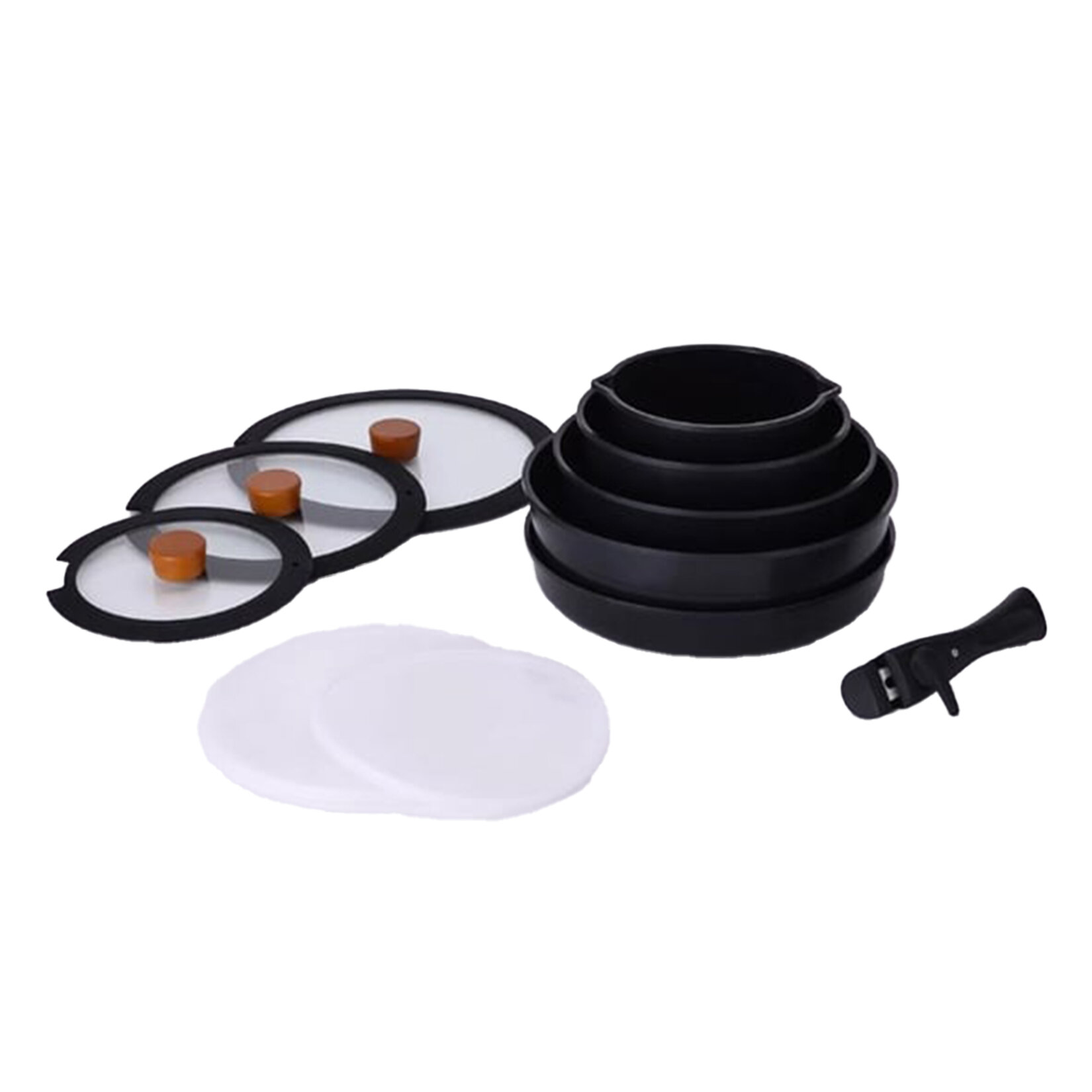 Neoflam Midas Büyük Set Siyah Induction 11 Parça