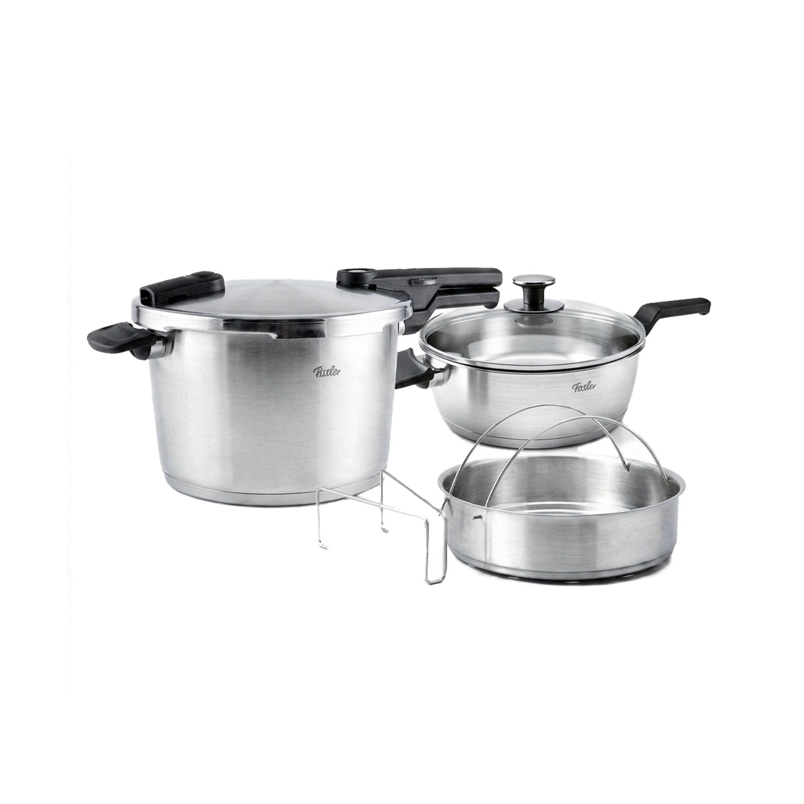 Fissler Vitaquick Premium Düdüklü Tencere 4 L+8 L - Görsel 1