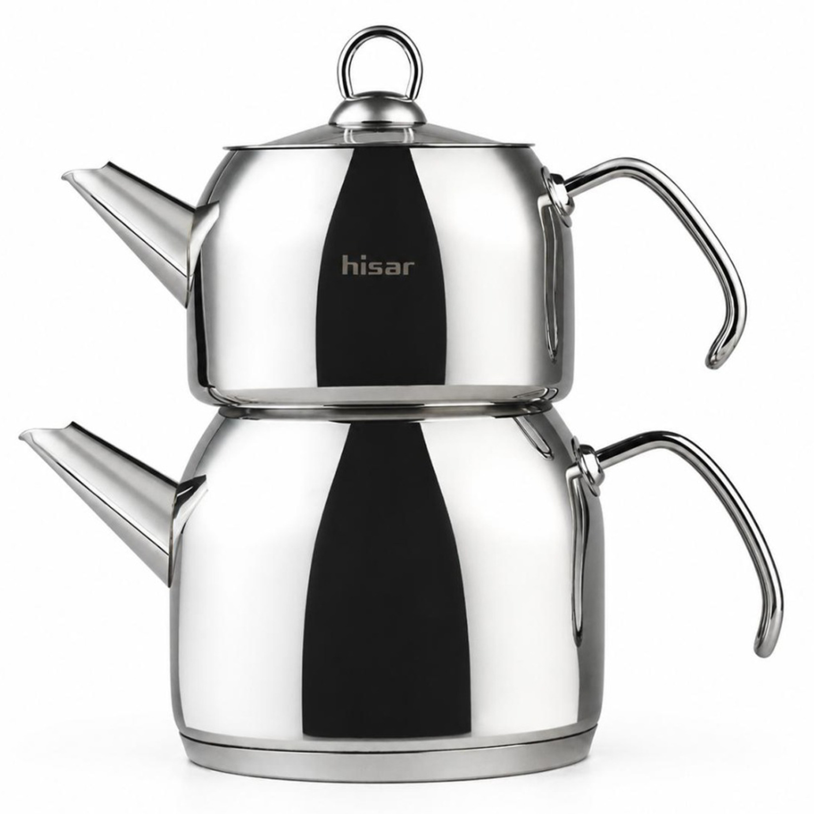 Hisar Satürn Mini Çelik Çaydanlık Cam Kapak - Görsel 1