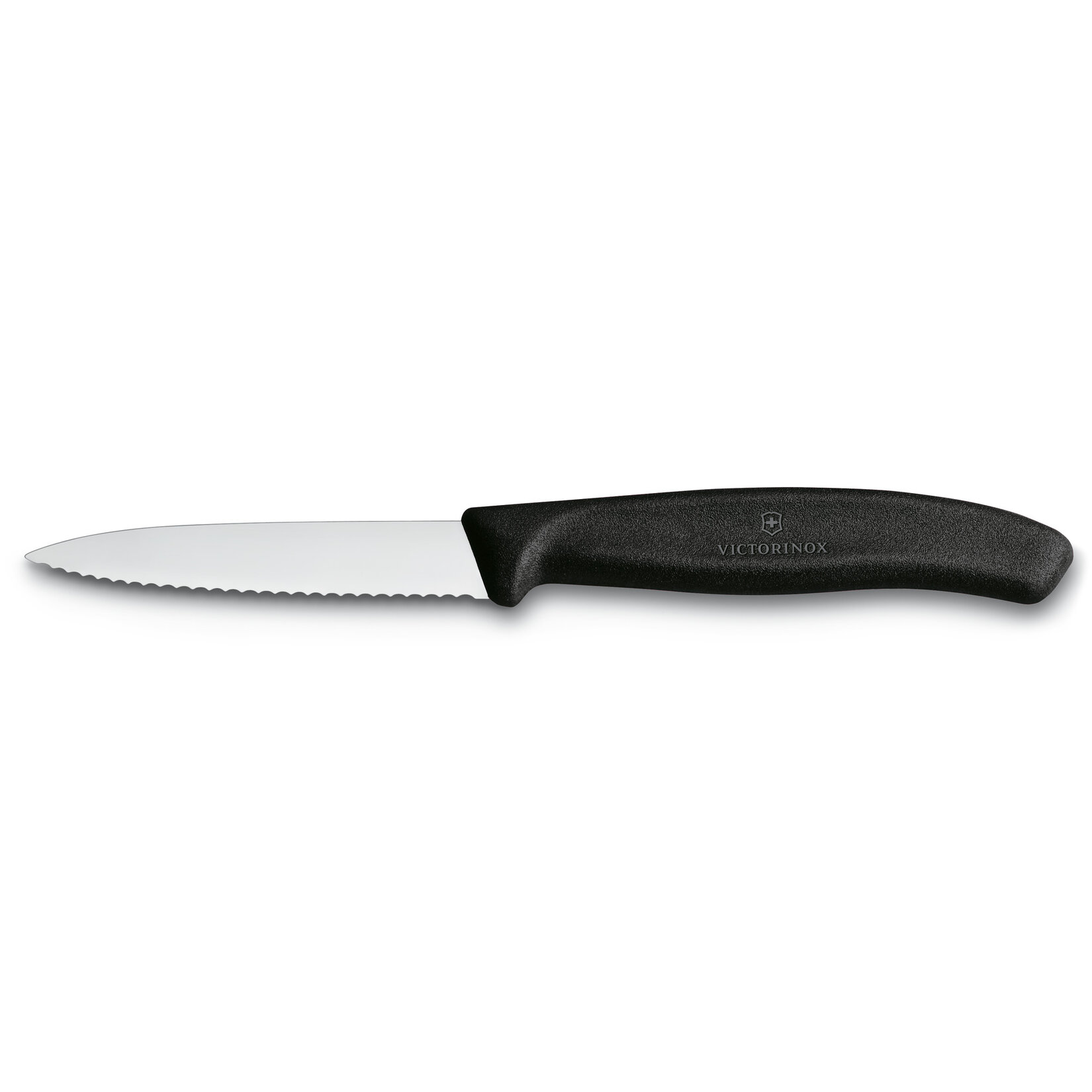 Victorinox 6.7633 Siyah Tırtıklı Soyma Bıçağı 8 Cm