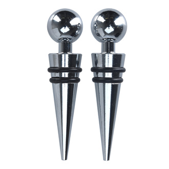 Koopman Krom Kaplamalı Metal Şişe Tıpa Set 2'li