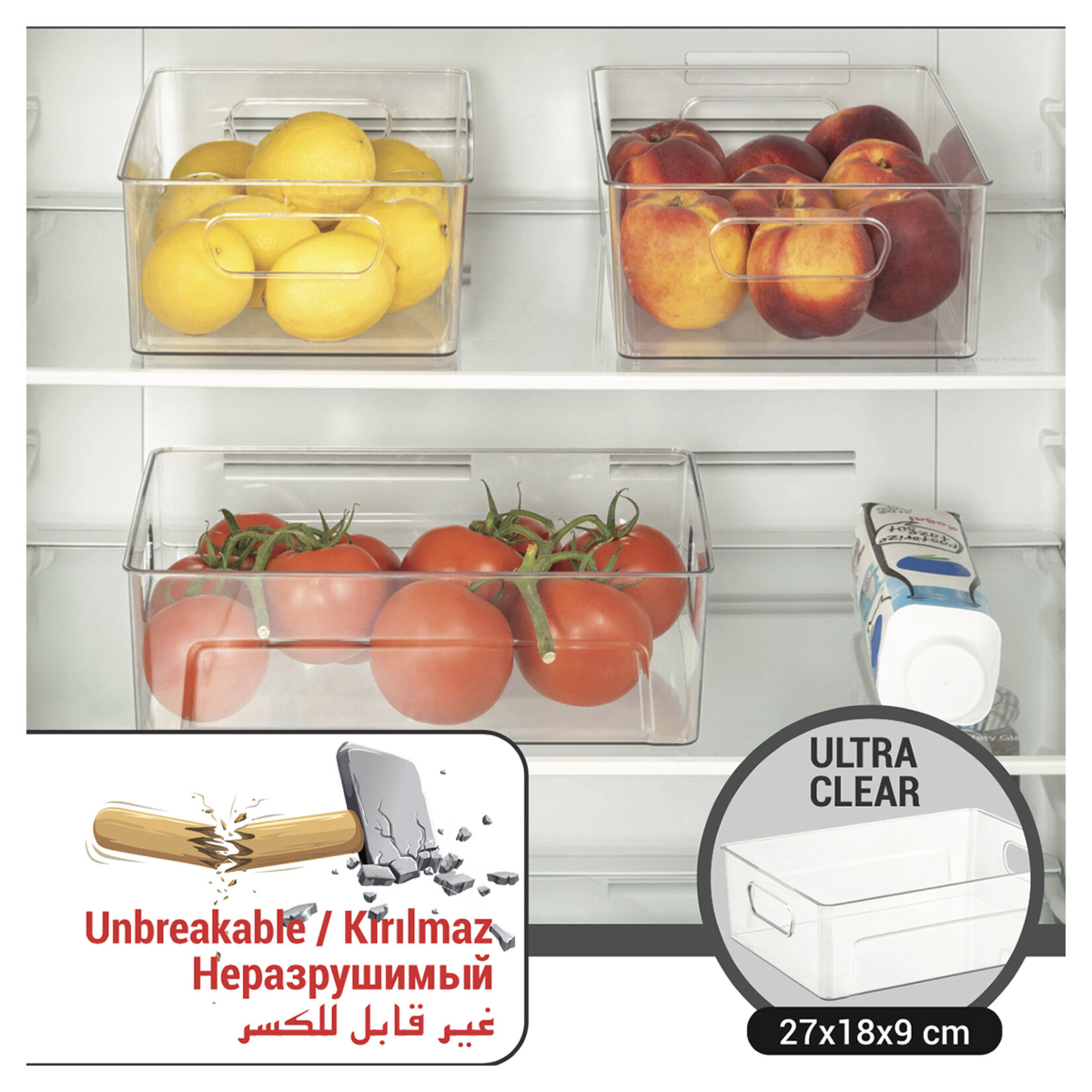 Bee Home Buzdolabı Organizeri 270 x 180 x 90 Mm - Görsel 2