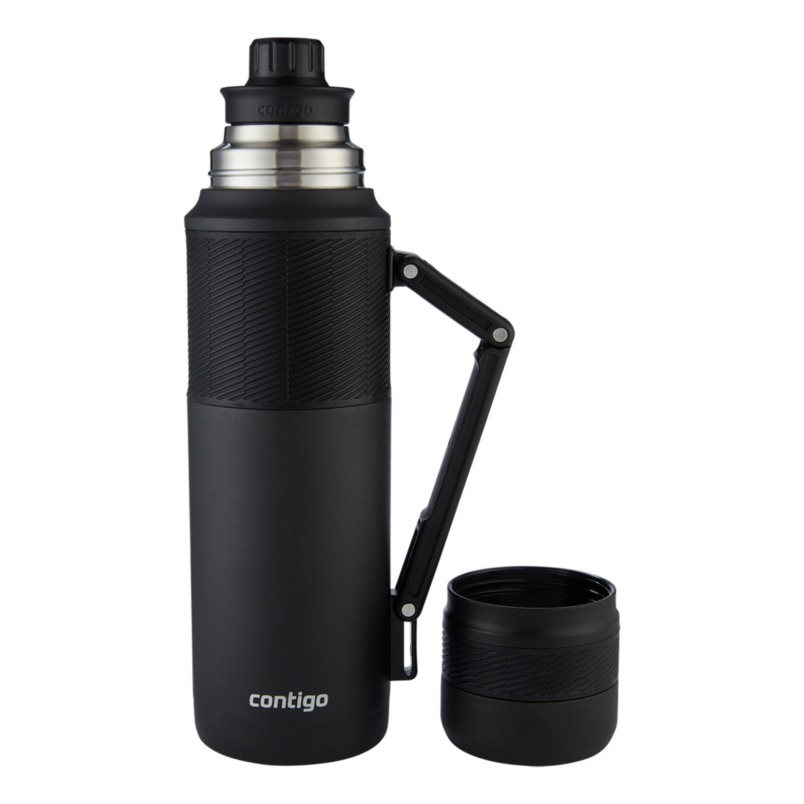 Contigo Thermal Siyah Bardaklı Çelik Termos 1.2 L - Görsel 4