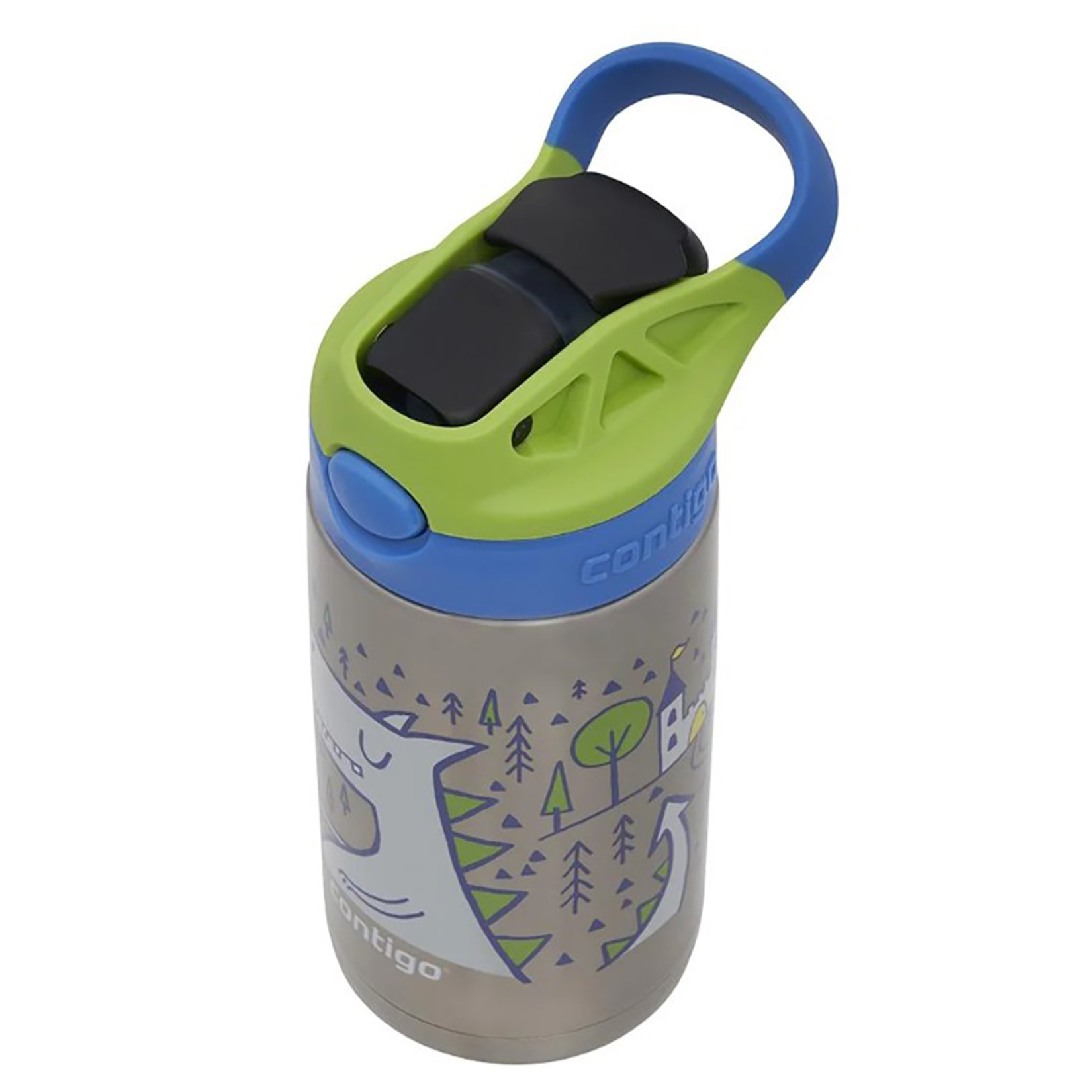 Contigo Gizmo Flip Dragon Çelik Çocuk Suluğu Mavi 380 Ml - Görsel 3