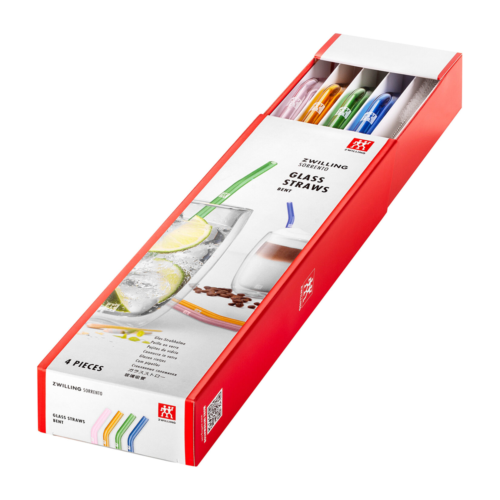 Zwilling Renkli Cam Pipet Kıvrımlı 23 Cm - Görsel 1