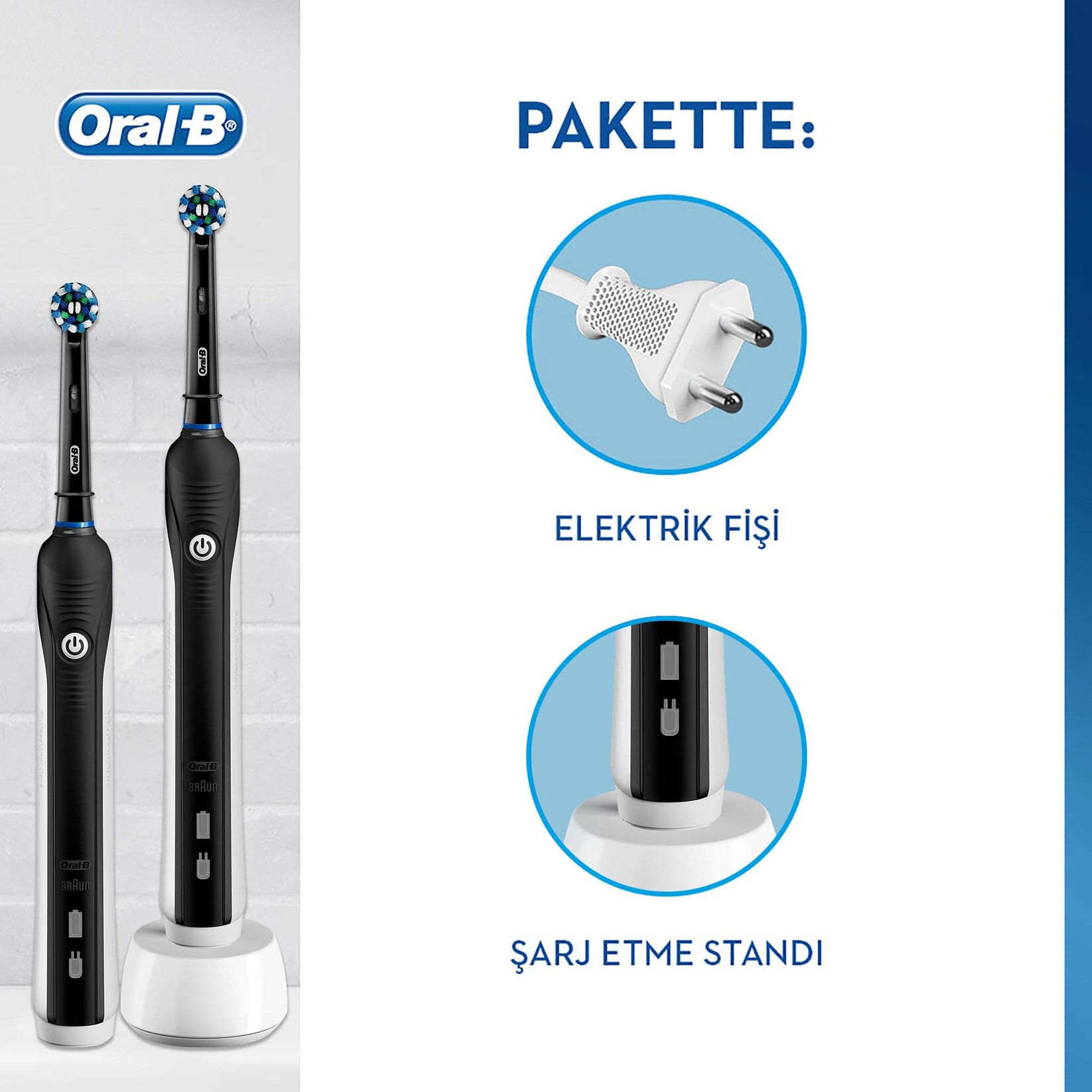 Oral-B Pro 790&nbsp;2Li Şarj Edilebilir Diş Fırçası - Görsel 2