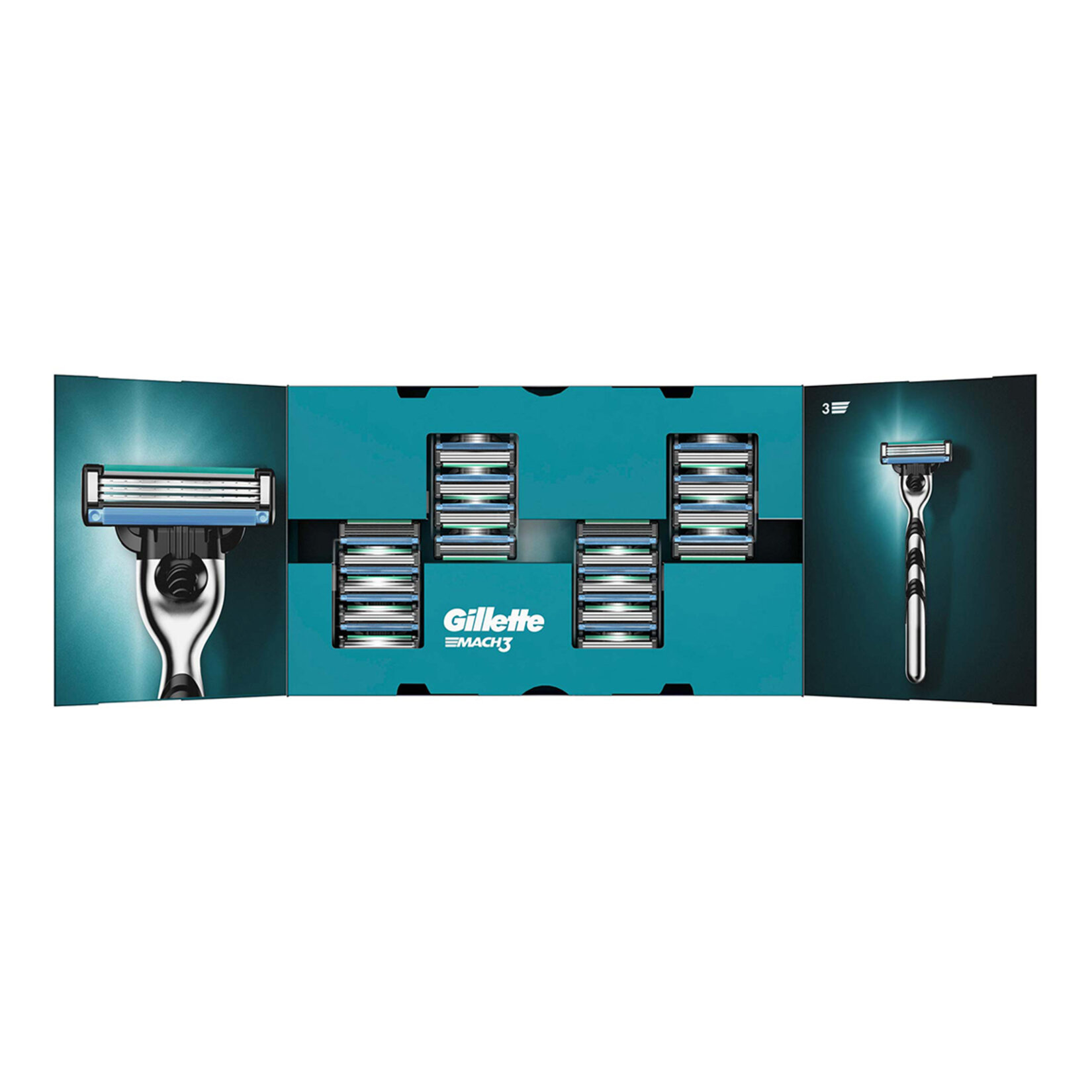 Gillette Mach3 Yedek Tıraş Bıçağı 18 Adet Karton Paket - Görsel 2