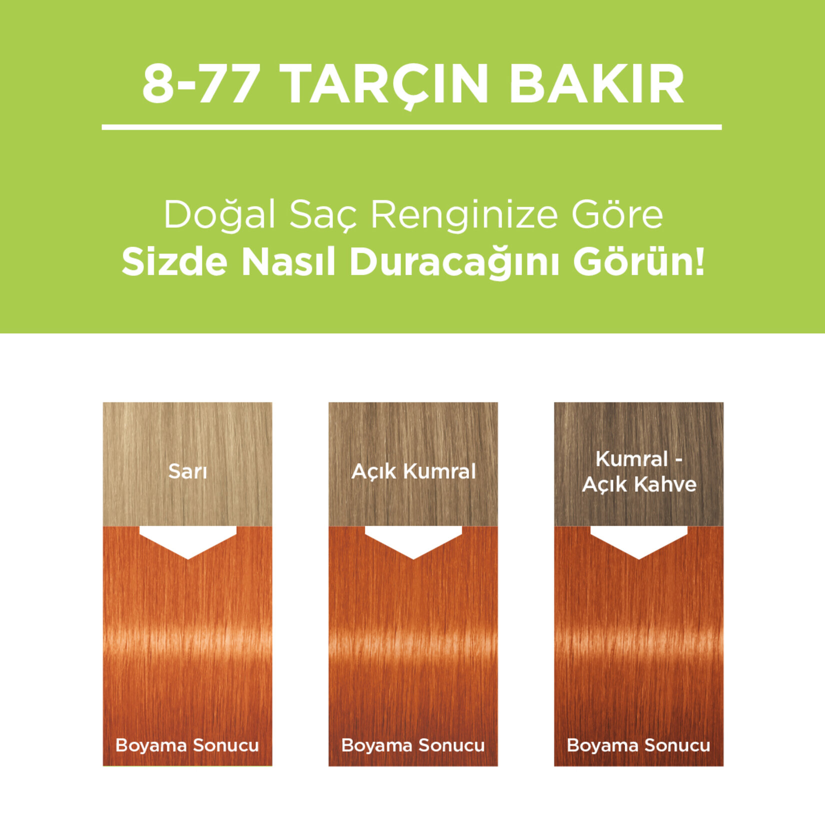 Palette Kalıcı Doğal Renkler 8-77 Tarçın Bakır Saç Boyası 110 Ml - Görsel 4