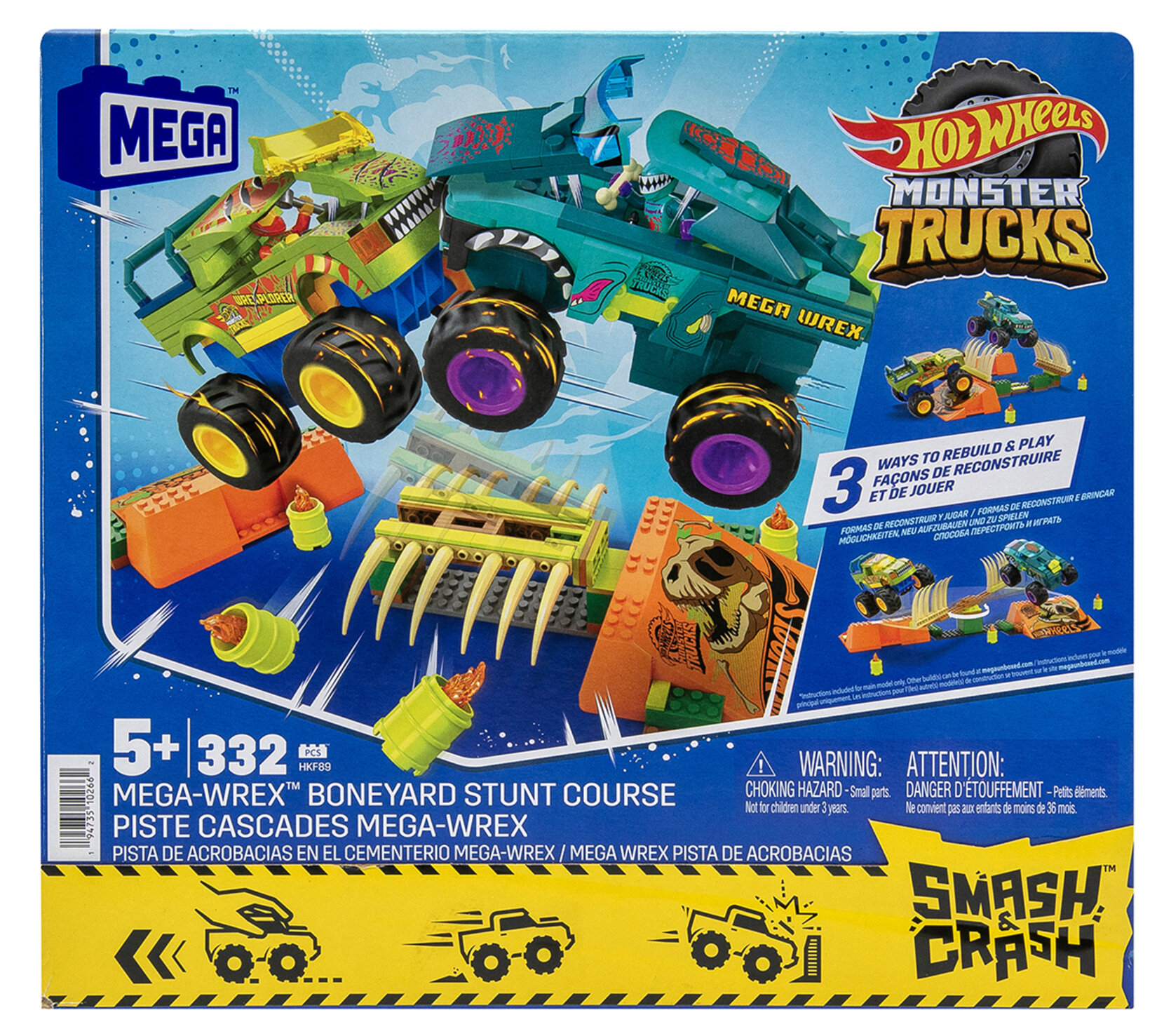 MEGAREX, VNGD 3点セット Mega Hot Wheels Mega-wrex Dinozor Kemikli Aksiyon Sahası