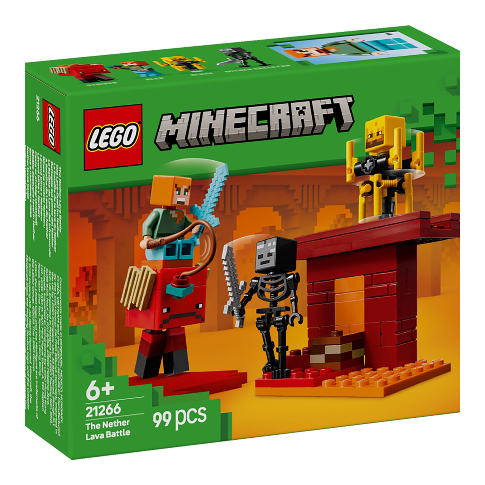 Lego 21266 Minecraft Nether Lav Savaşı 99 Parça +6