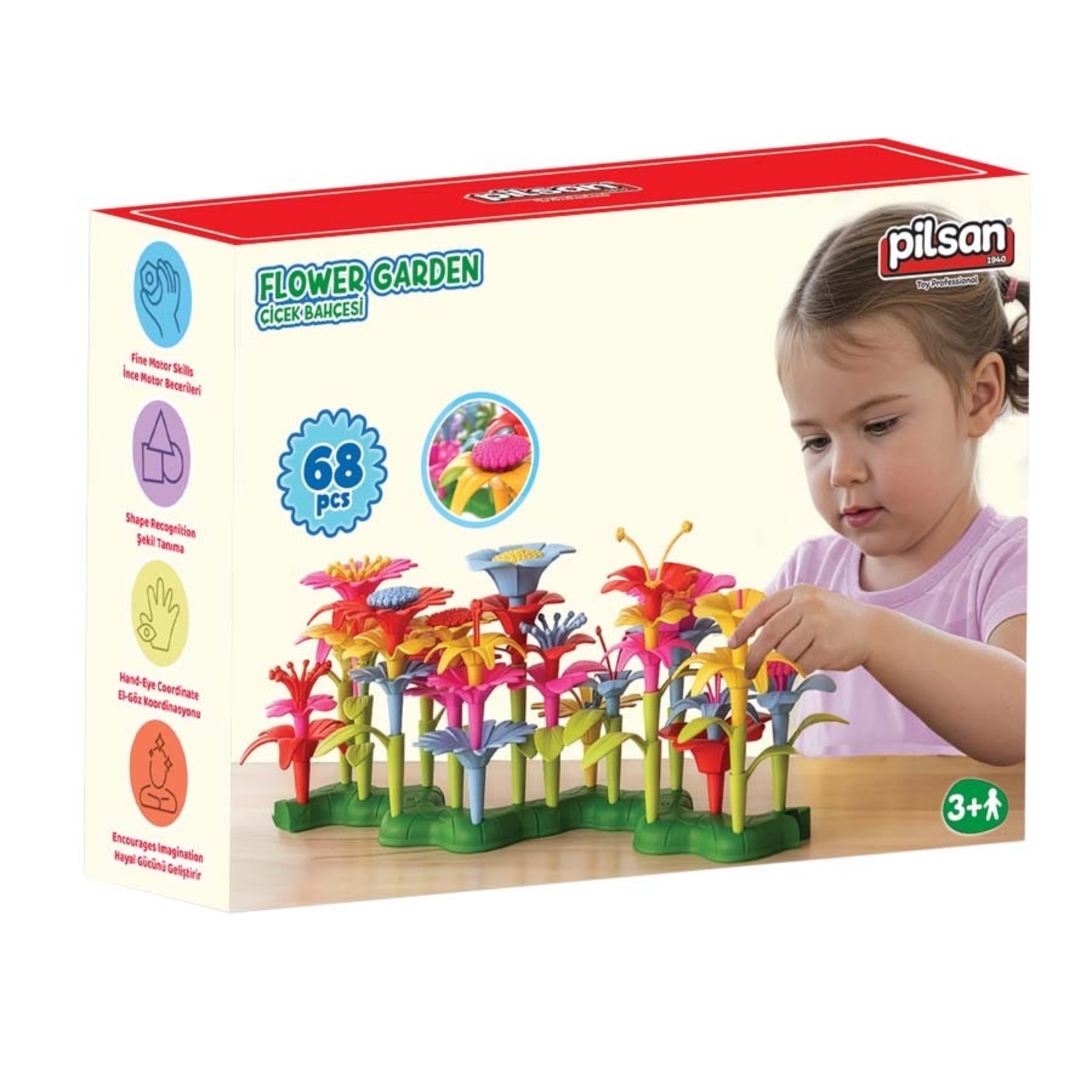 Pilsan Çiçek Bahçesi 68 Parça - Görsel 1