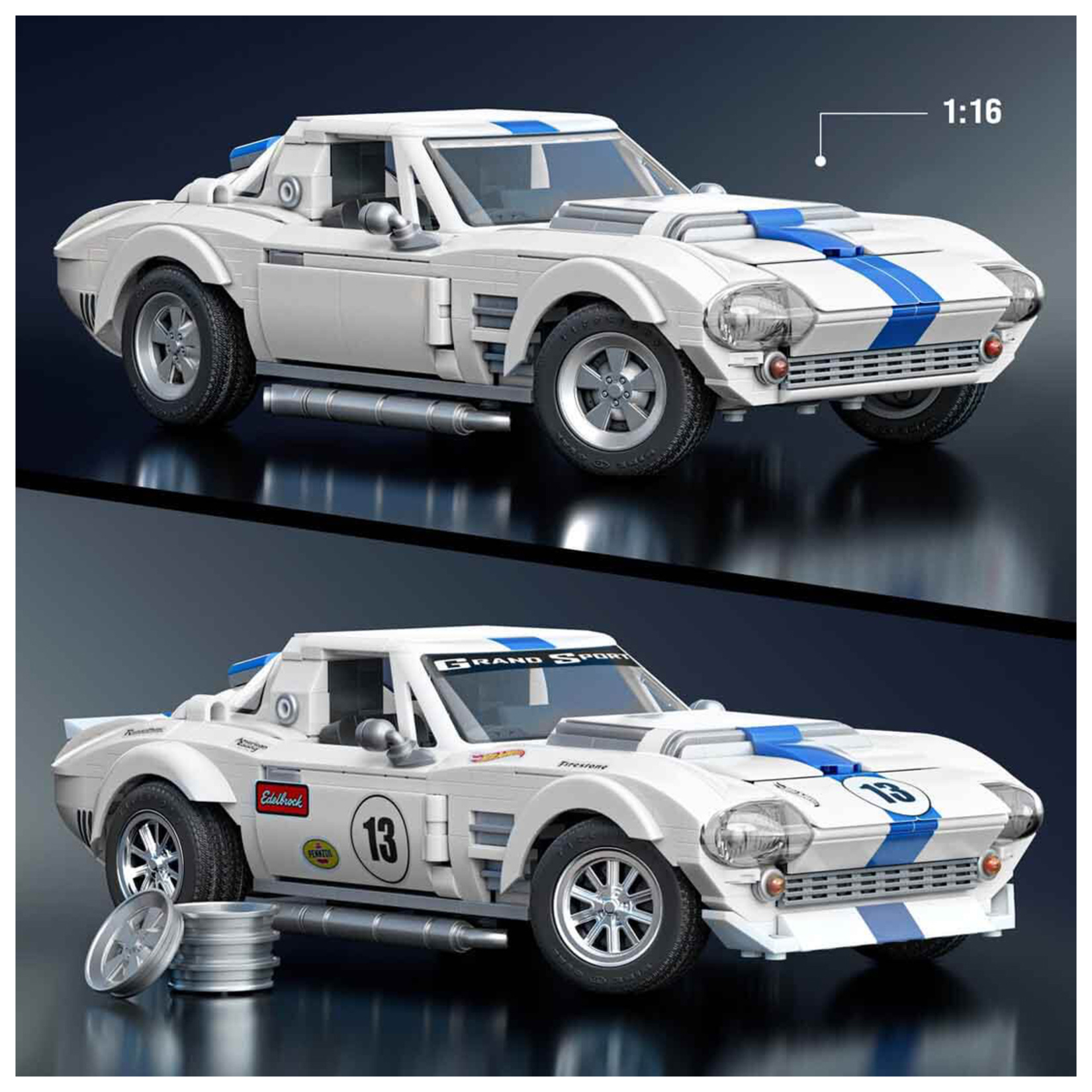 Hot Wheels Elite Serisi -Corvette Grand Sport - Görsel 5