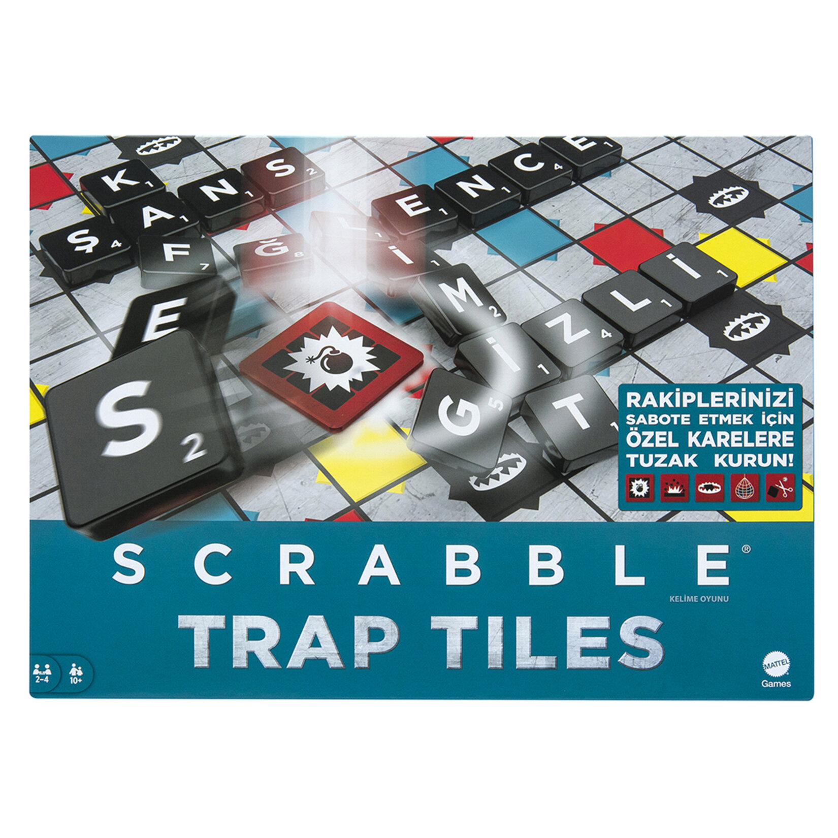 Mattel Games Scrabble Trap Tıles Türkçe - Görsel 1