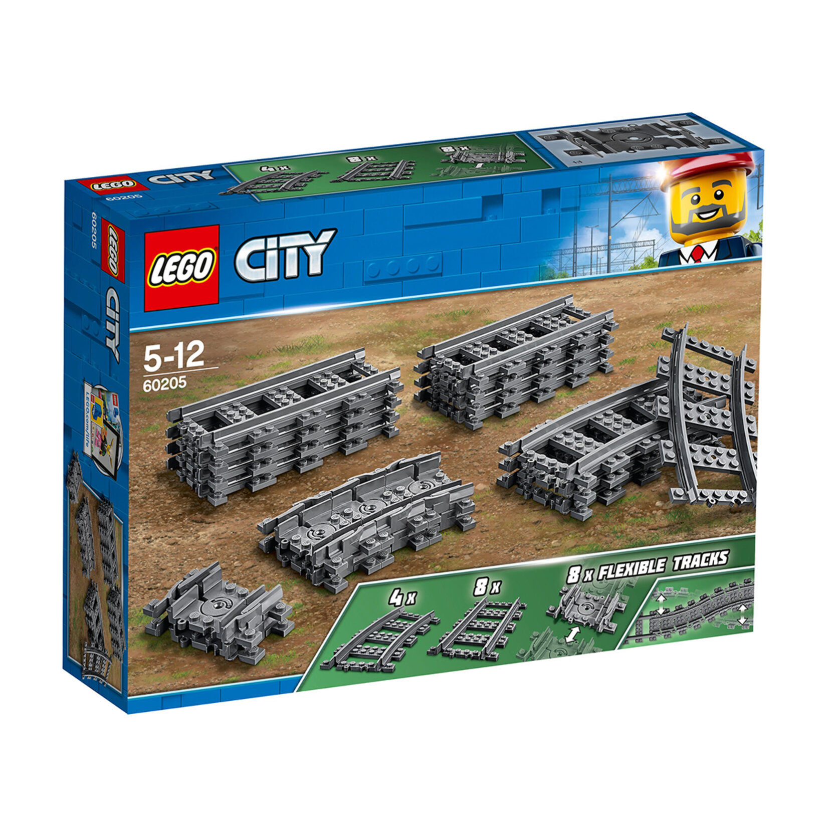 Lego City 60205 Raylar 5-12 Yaş 20 Parça - Görsel 1