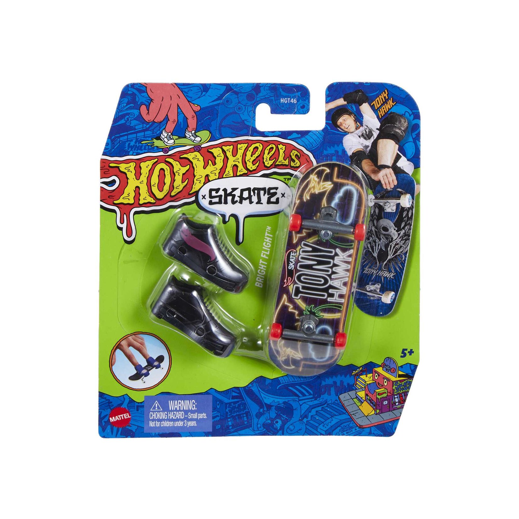 Hot Wheels Skate Parmak Kaykay ve Ayakkabı Paket - Görsel 1
