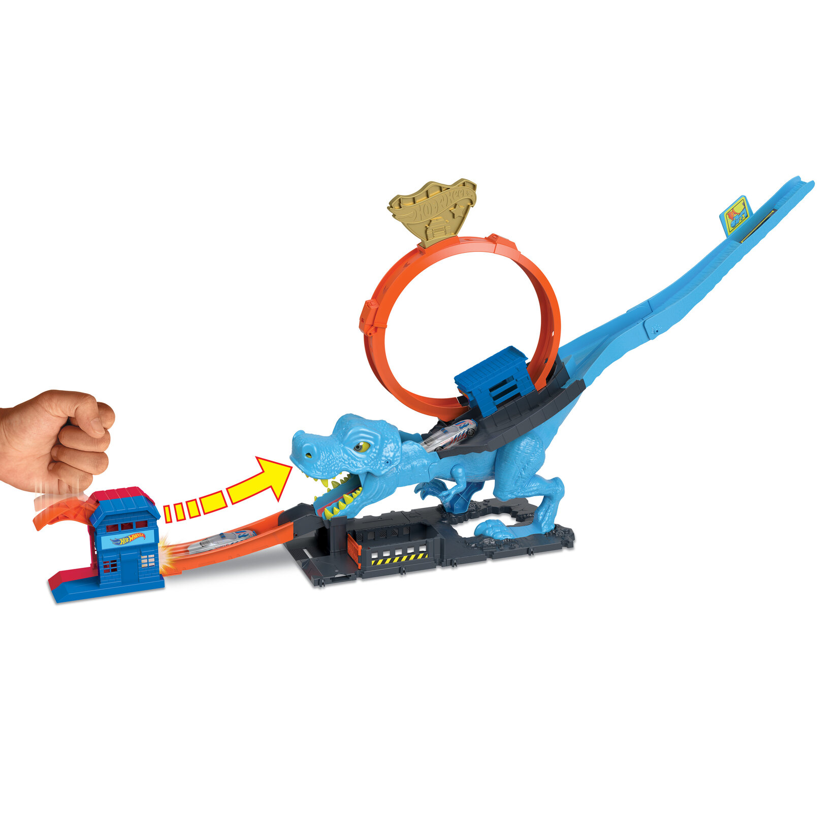 Hot Wheels Dinozor İle Mücadele Oyun Seti - Görsel 2