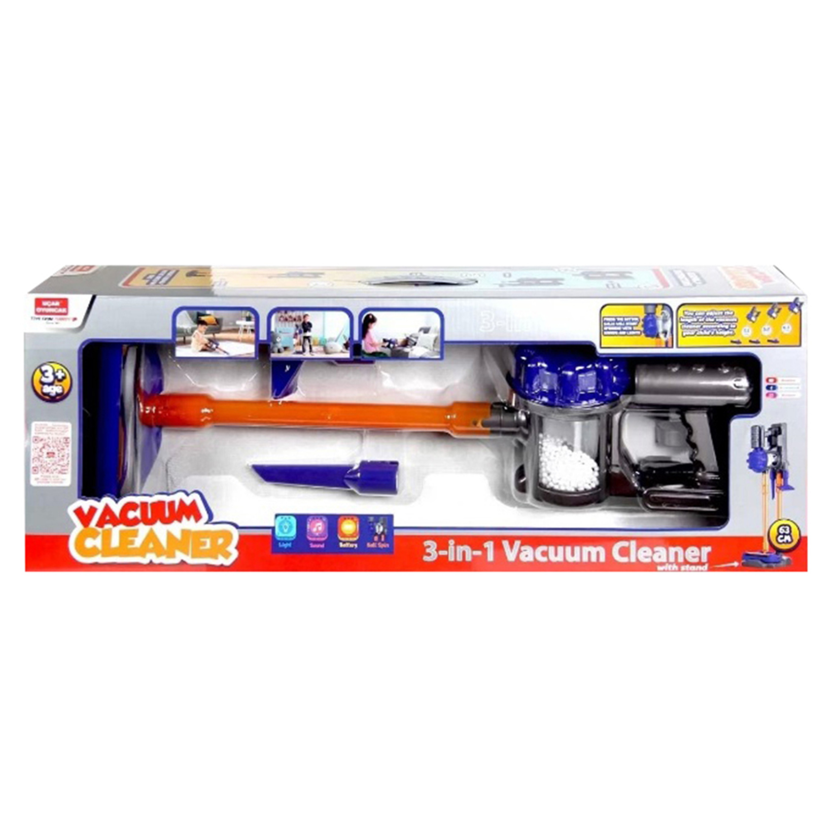 Uçar Sesli Işıklı Elektronik Oyuncak Süpürge - Görsel 1