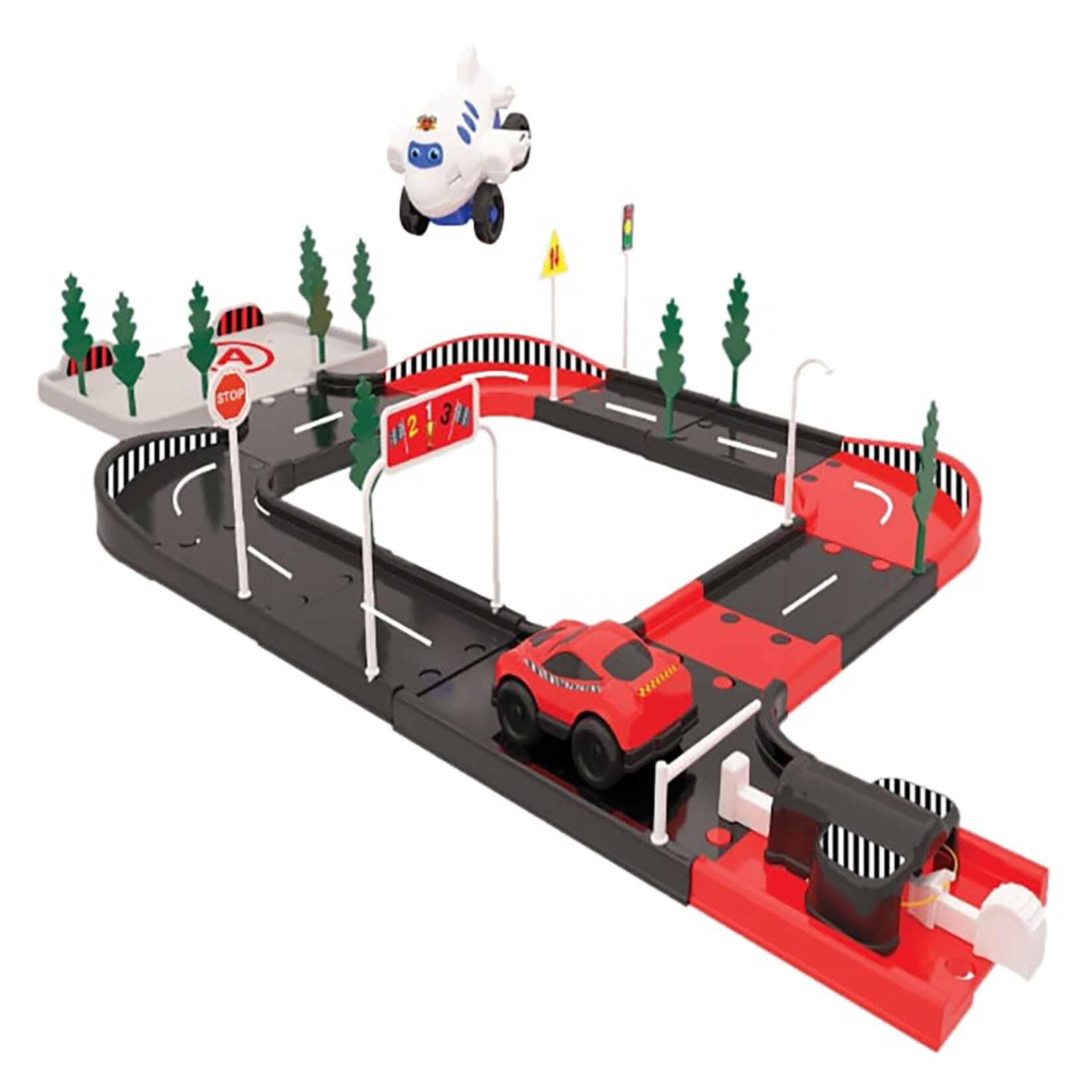 Uçar City Turbo Çek Bırak Arabalı Set 45 Parça - Görsel 1
