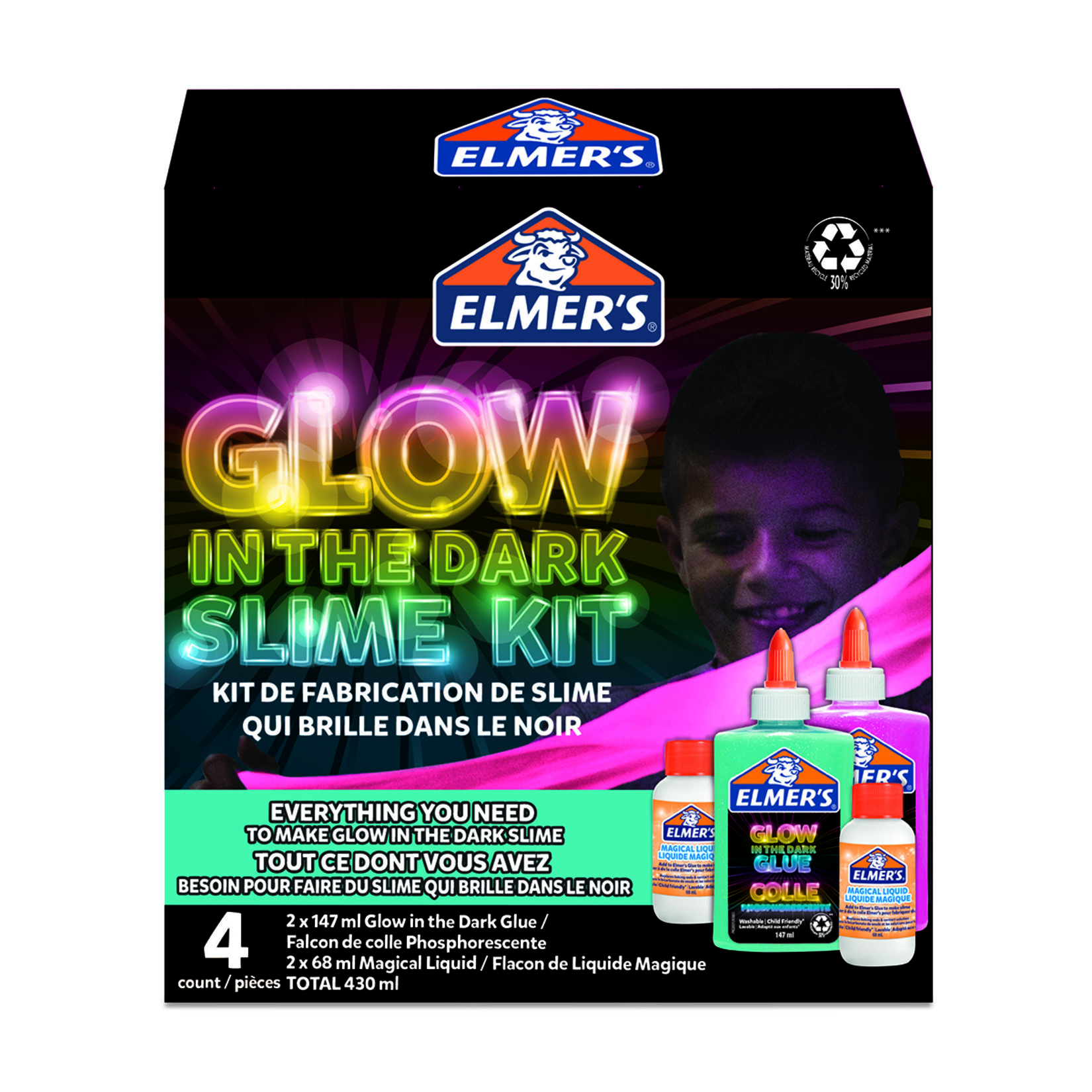ELMER'S Karanlıkta parlayan yapıştırıcı Slime Set - Görsel 1