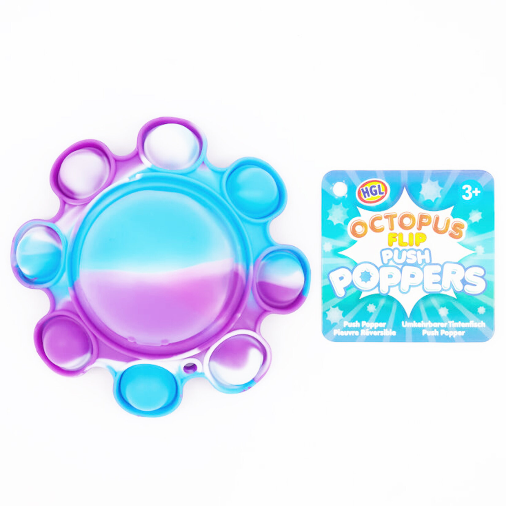 Başel Oyuncak Octopus Flip Push Poppers - Görsel 1
