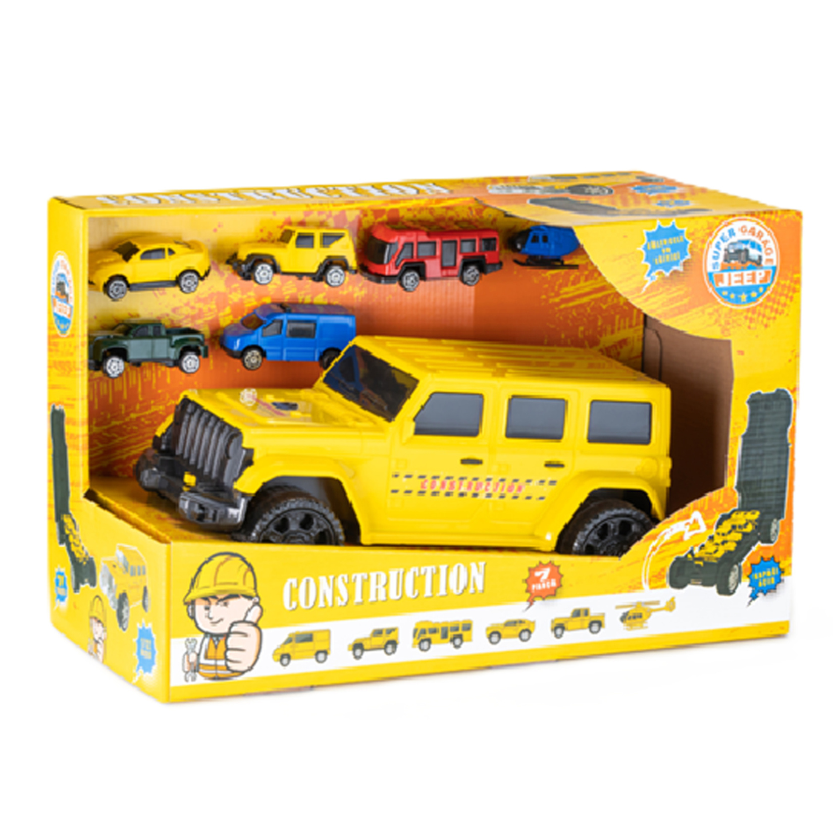 Erdem Toys Super Garage Jeep +6 Araba - Görsel 1
