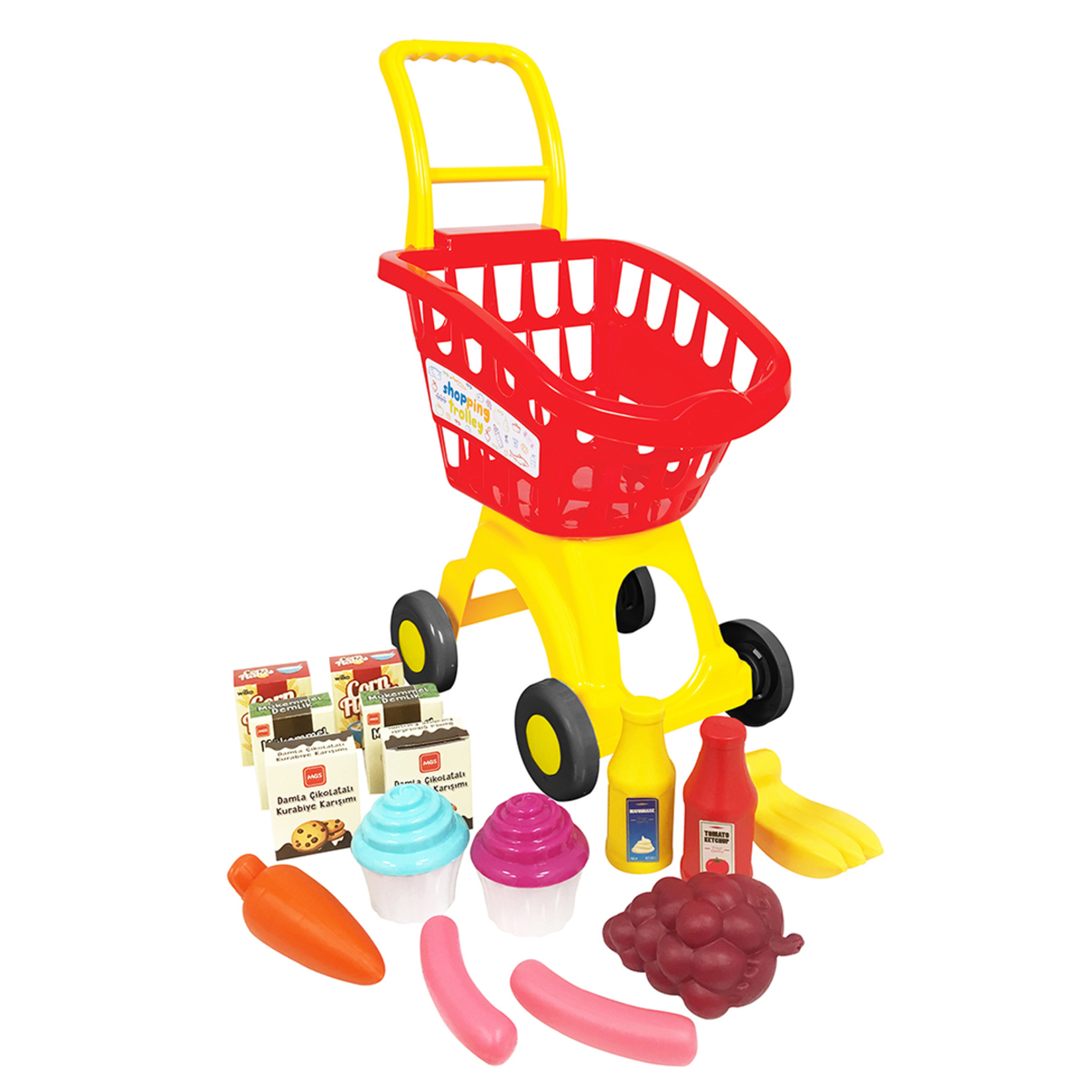 Mgs Toy Factory Alışveriş Arabası Dolu Fileli