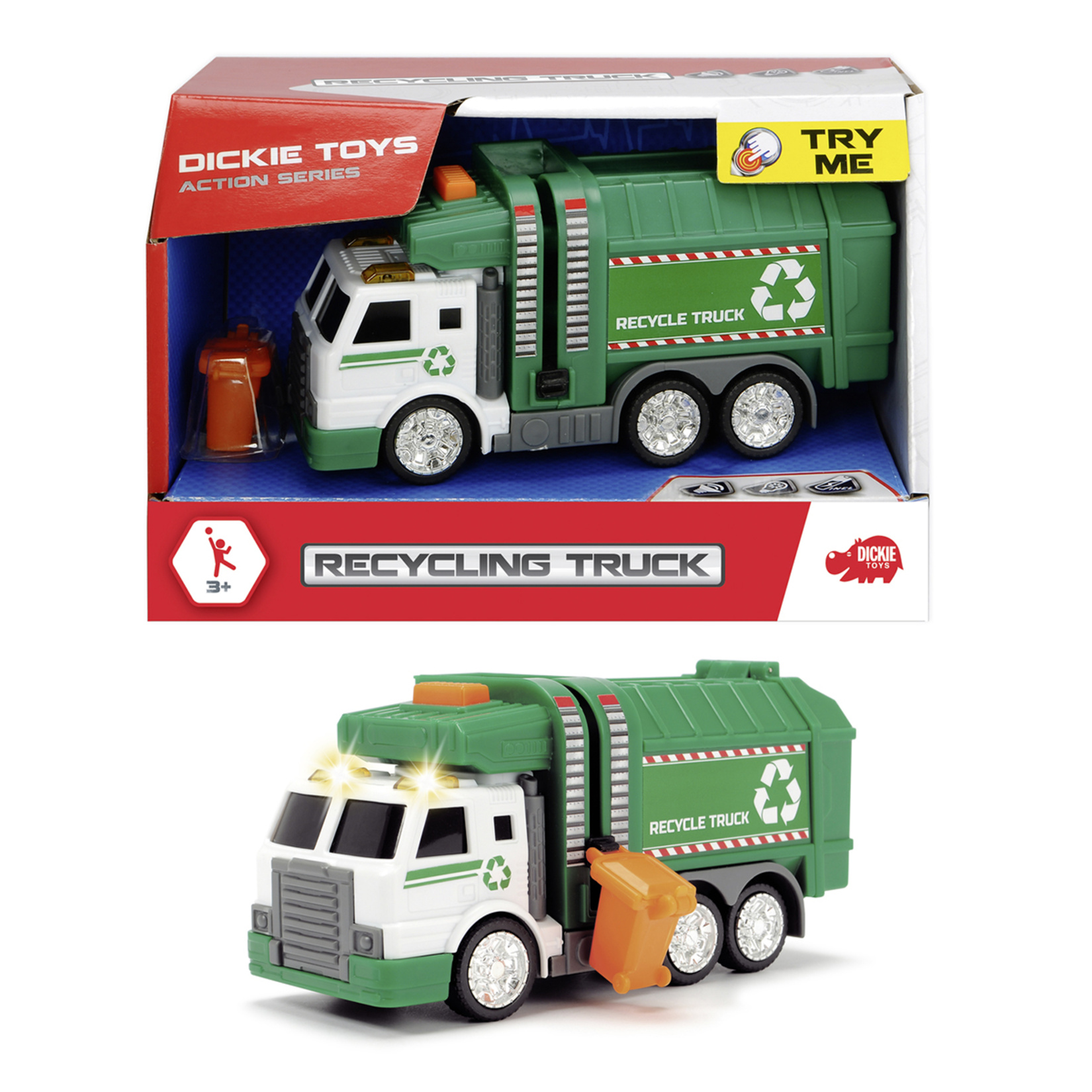 Dickie 203302018 Geri Dönüşüm Kamyonu 15 Cm
