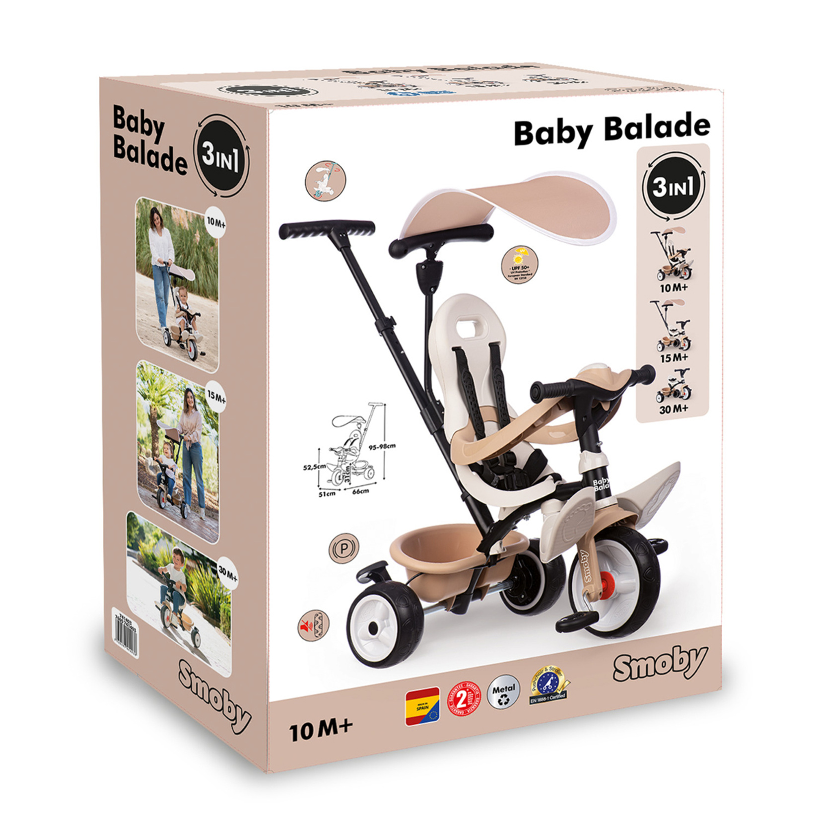 Smoby 741403 Baby Balade Üç Tekerlekli Bisiklet - Görsel 1