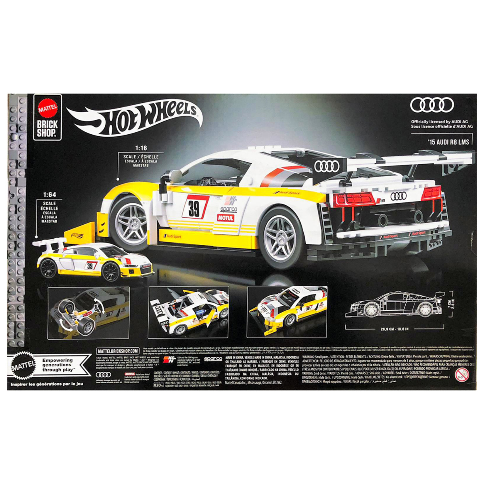 Mattel Brick Shop Hot Wheels Elite Serisi-15 Audi RS LMS - Görsel 2