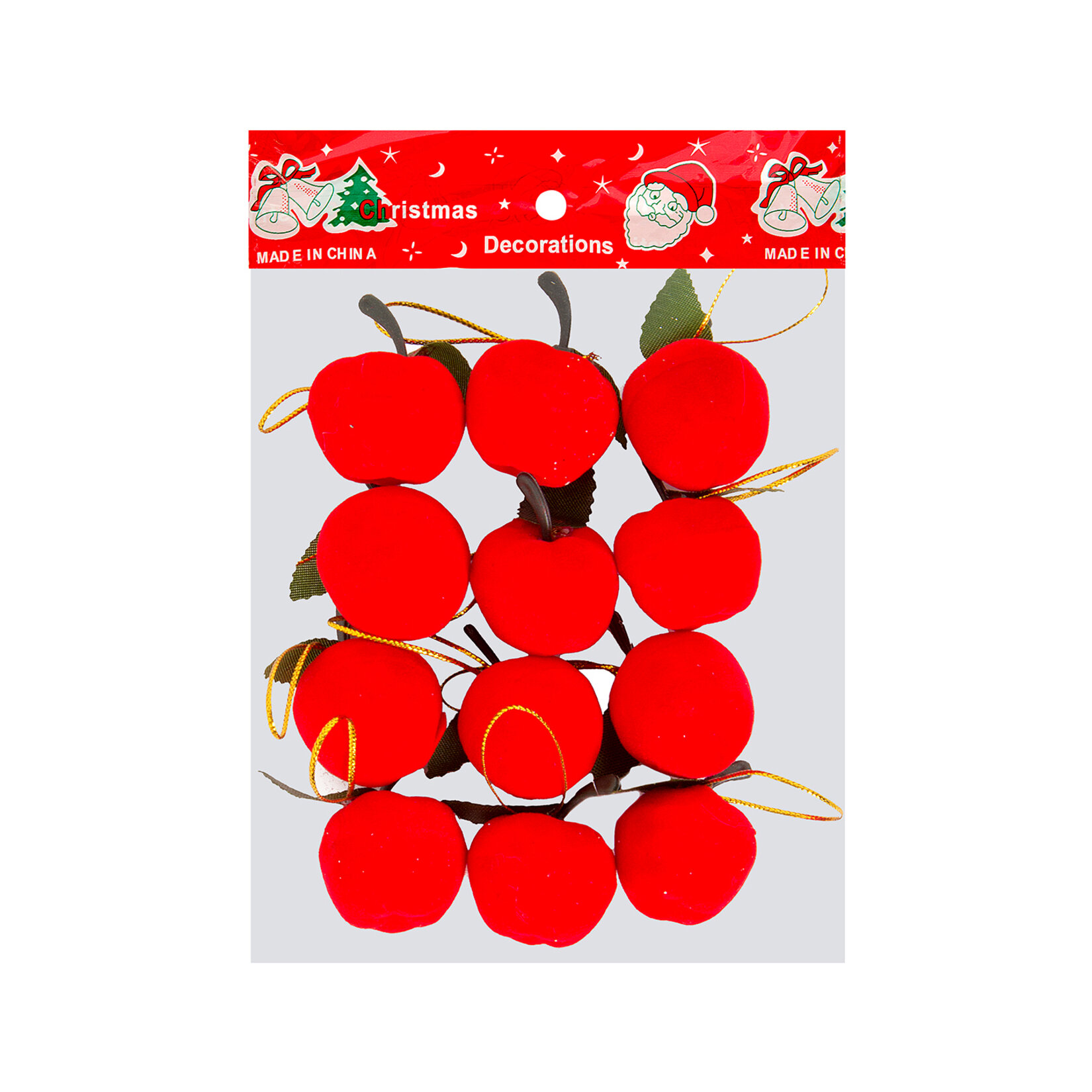 Snow Angels 3 Cm Elma Yılbaşı Süsü 12'li (M1804002)