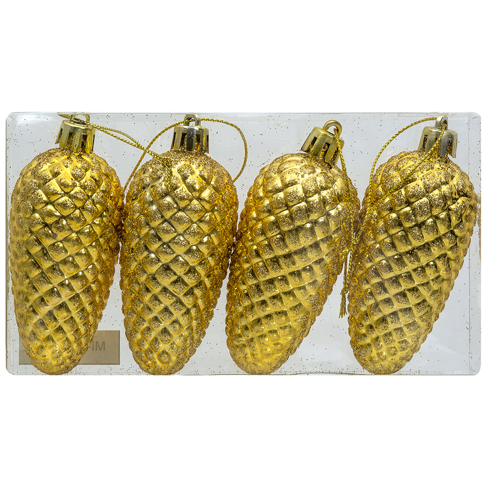 Snow Angels 4 Lü Yılbaşı Süsü Kozalak - Görsel 3