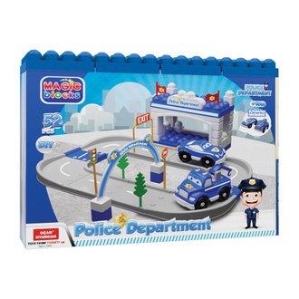 Uçar Oyuncak Magic Block Polis Seti 52 Parça