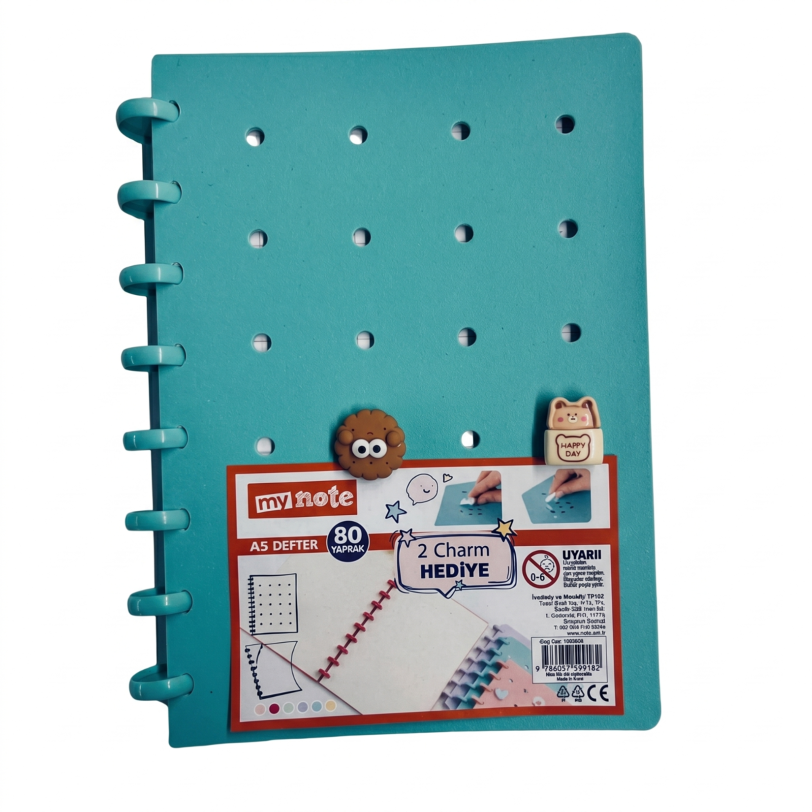 Mynote Mushroom Defter A5 80 Yaprak Charm Hediyeli - Görsel 2