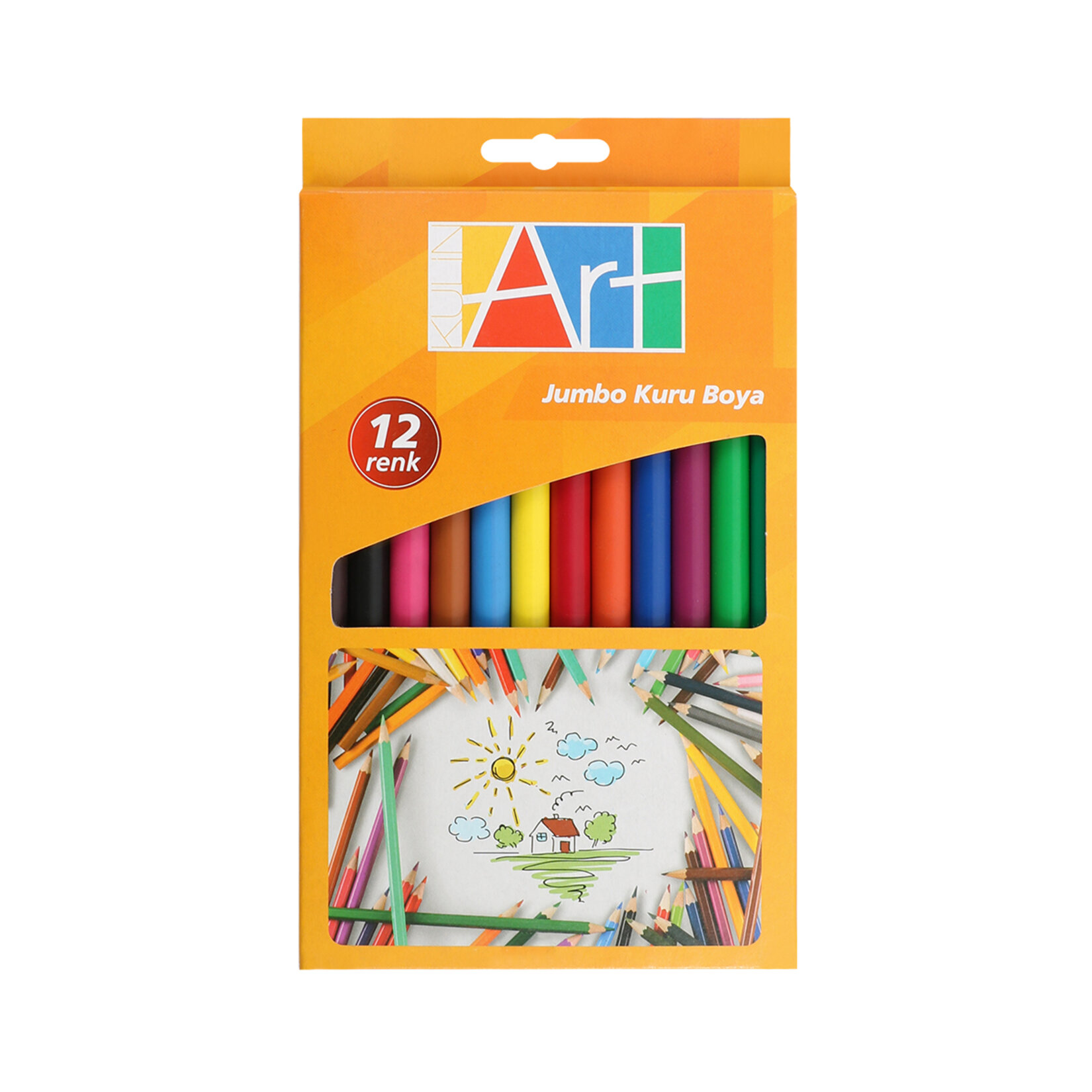 Kulinart Jumbo Kuru Boya 12'li - Görsel 1