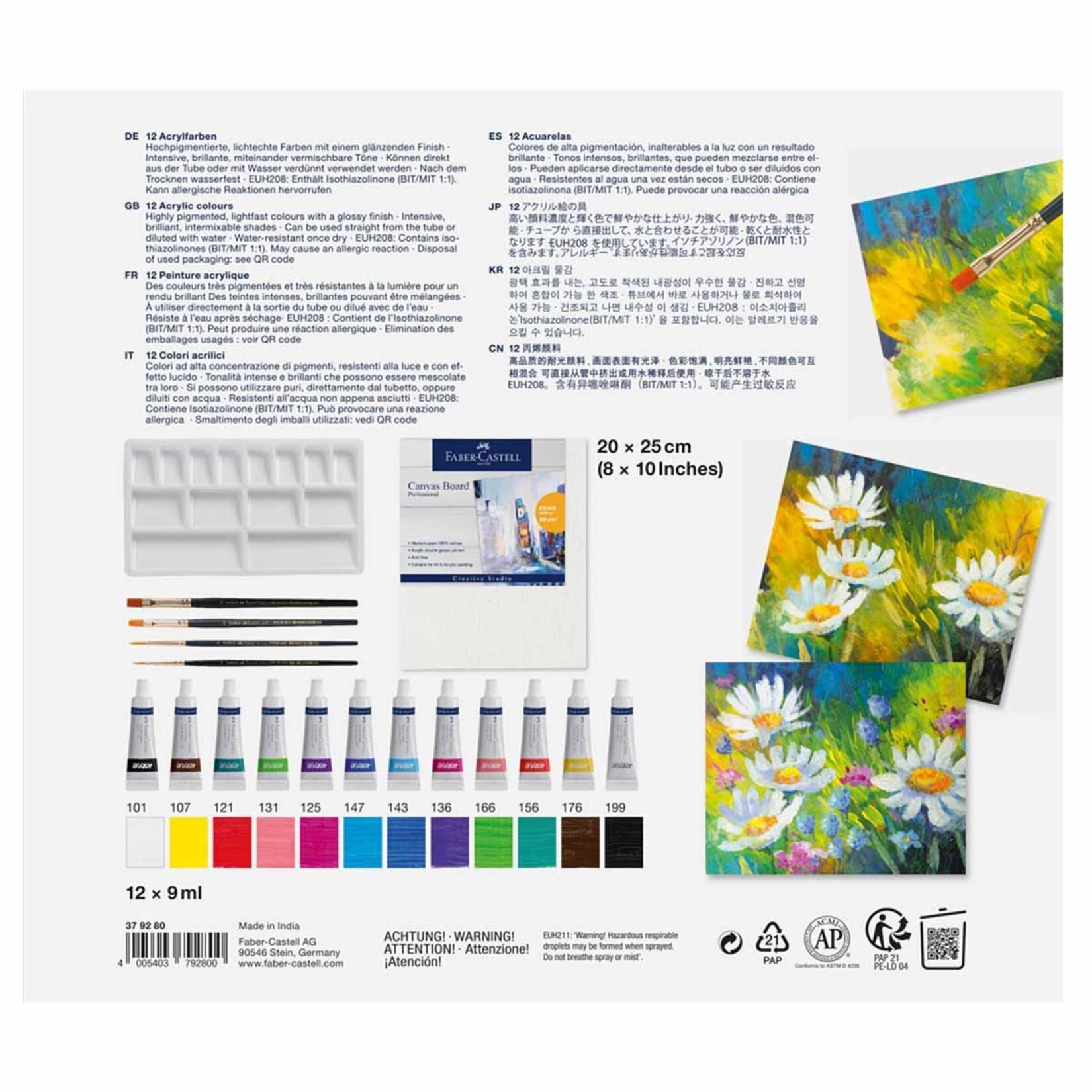 Faber Castell Akrilik Boya Boyama Seti - Görsel 2