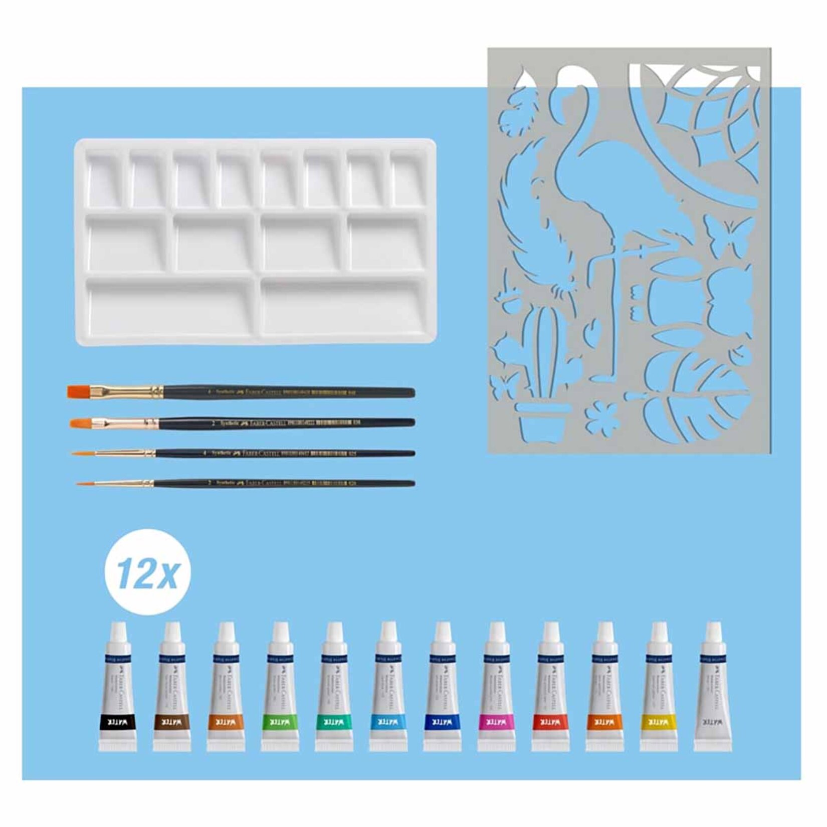 Faber Castell Suluboya Boyama Seti - Görsel 2