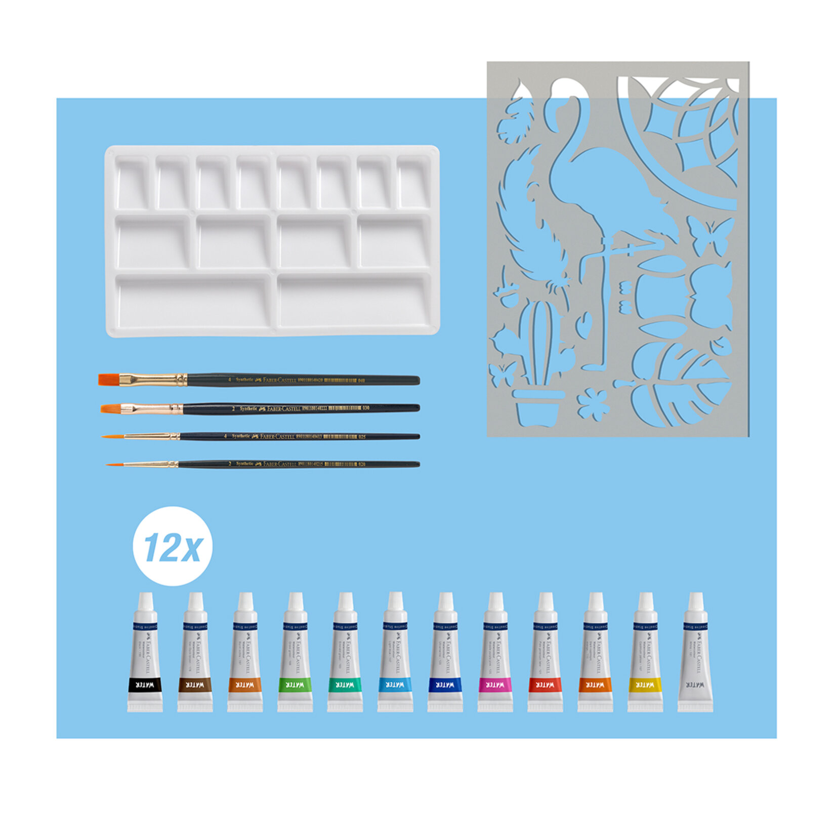 Faber Castell Suluboya Boyama Seti - Görsel 3