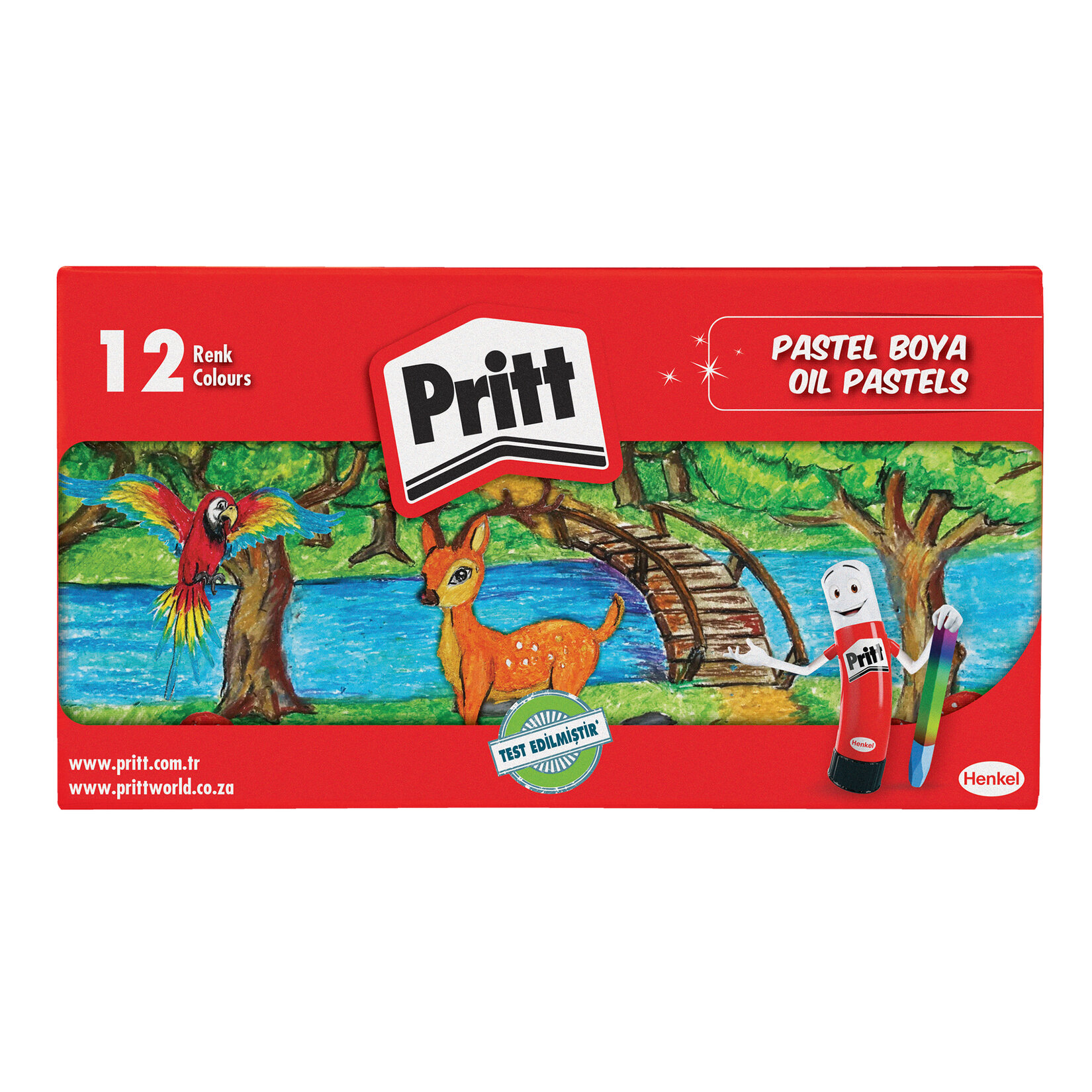 Pritt Karton Kutu Pastel Boya 12'li