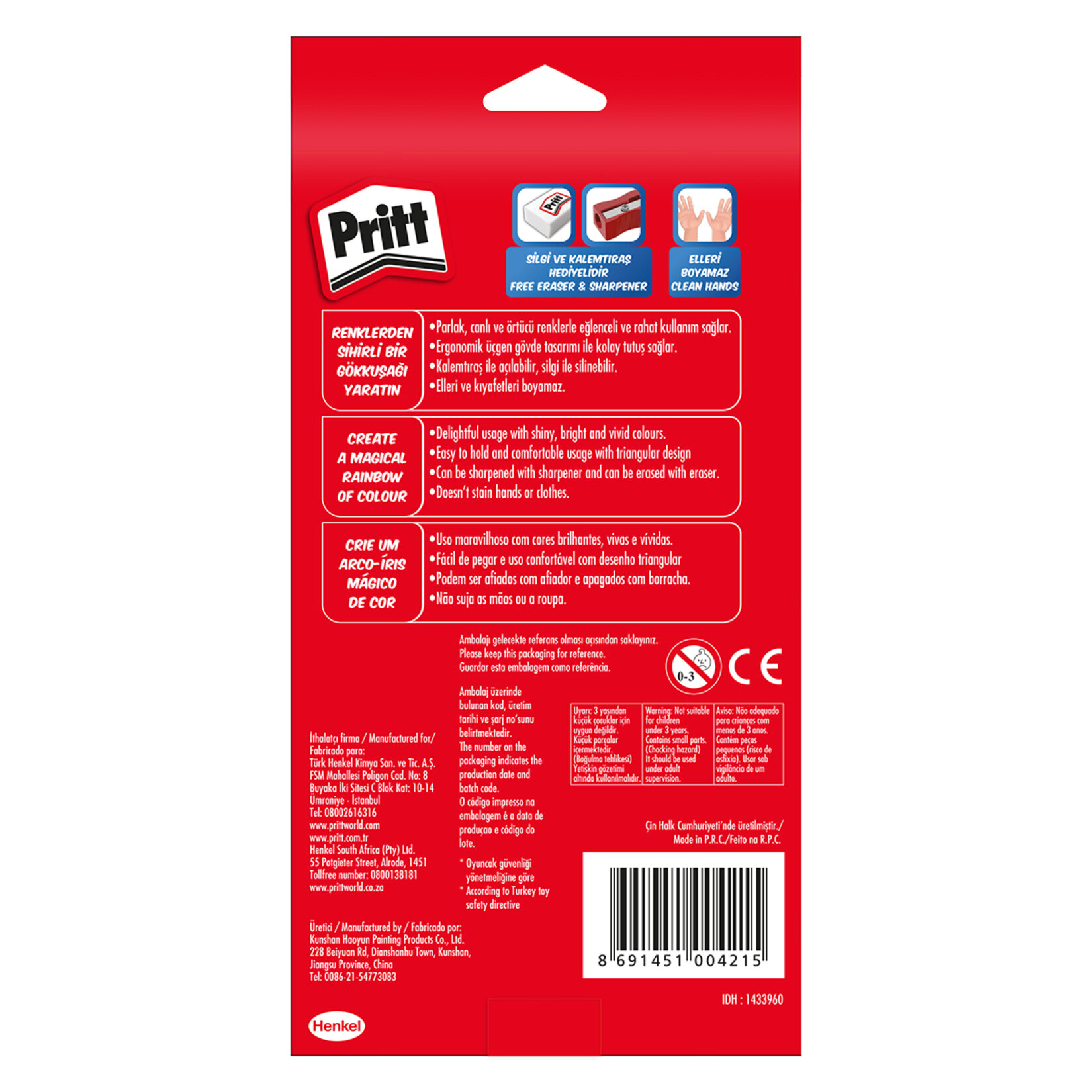 Pritt Slinebilir Pastel Boya 12'li - Görsel 2