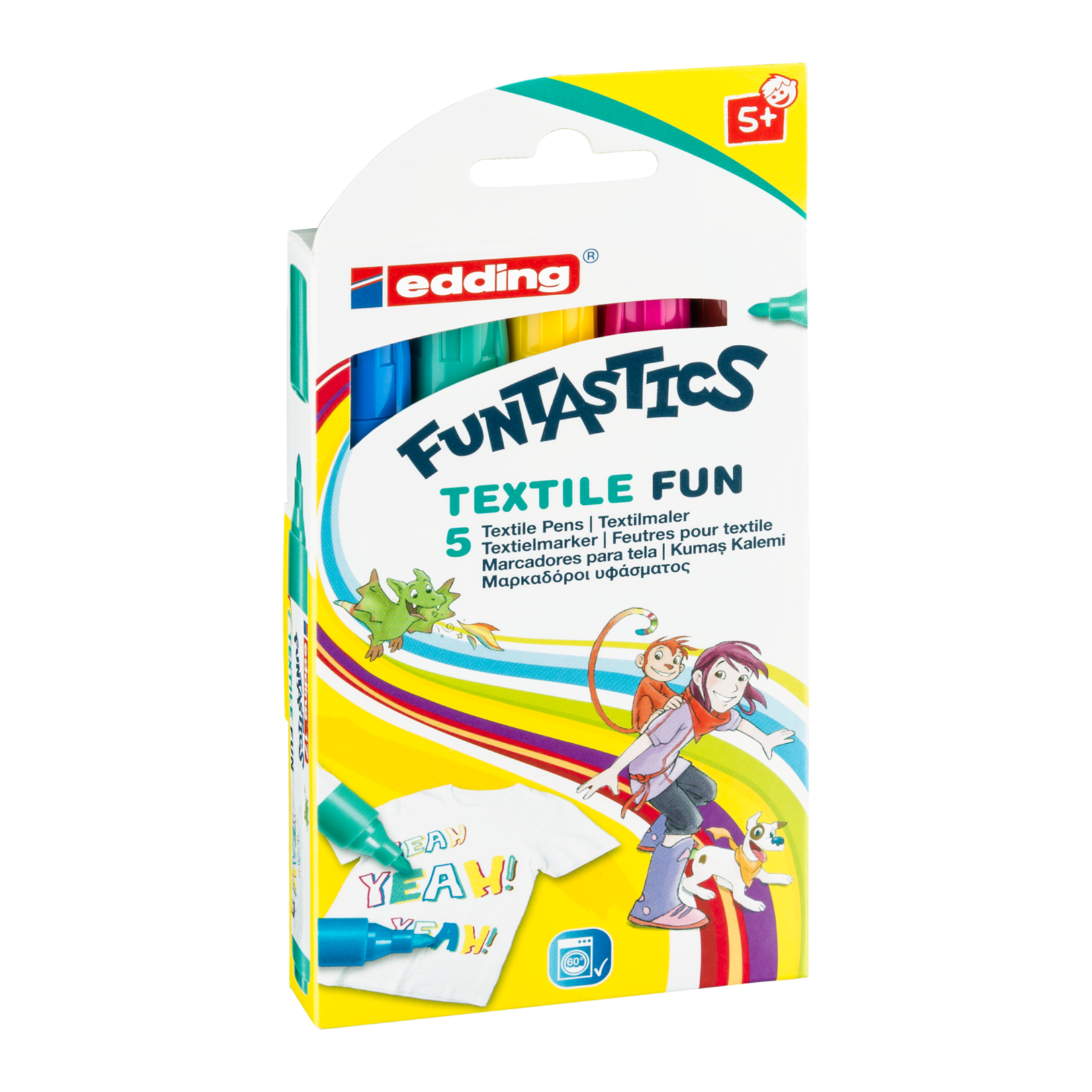Edding Funtastics 5'li Kumaş Boyama Kalemi Seti